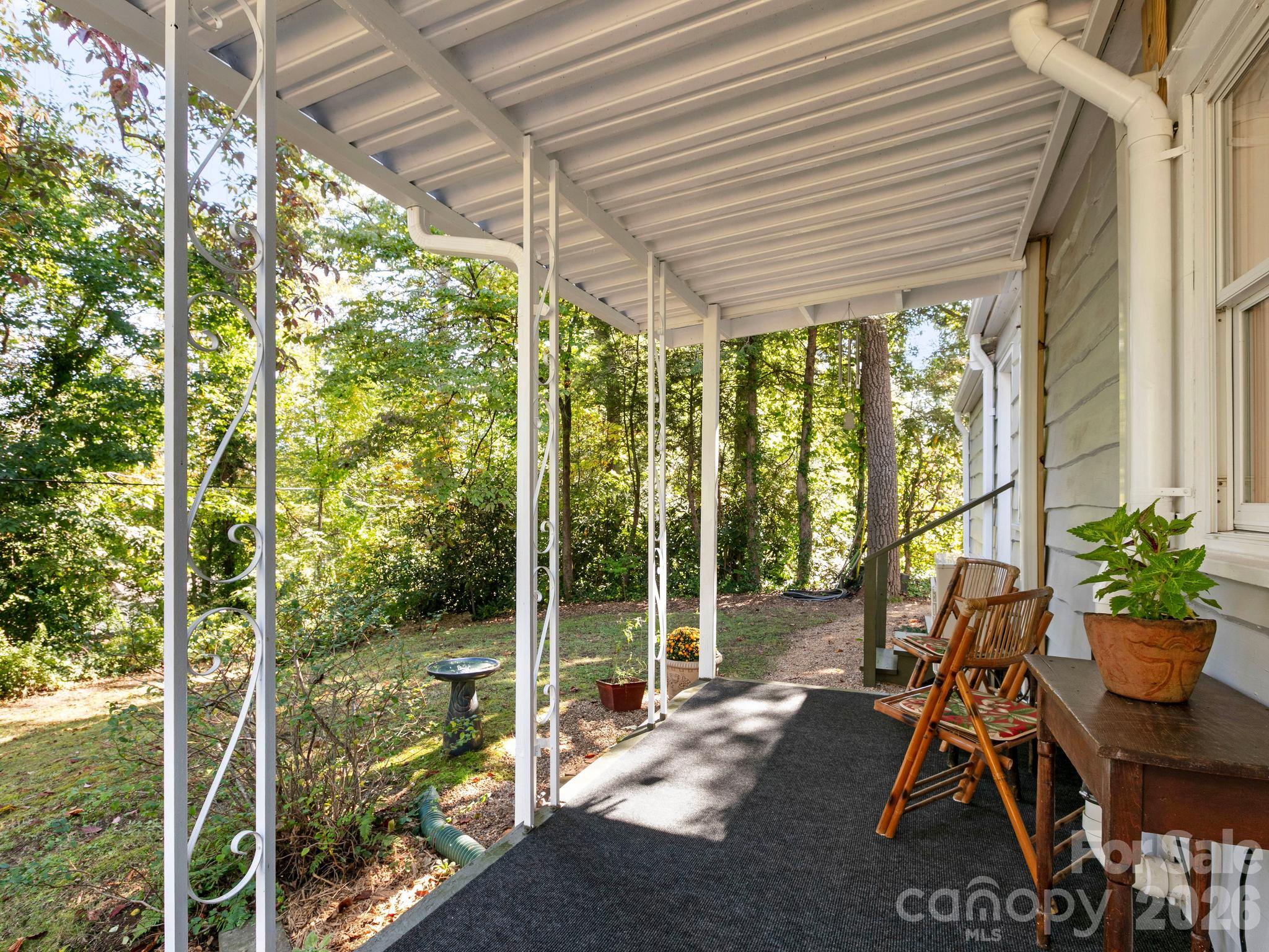 covered back porch off dining room - 119 Briarwood Lane, Hendersonville