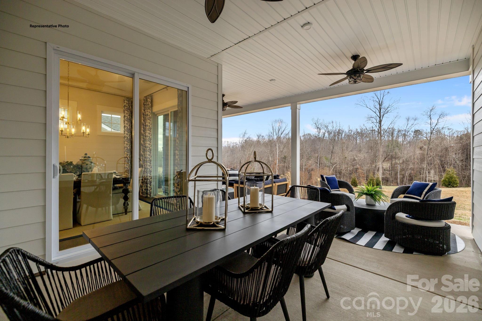 outdoor rear porch - 1424 Twin Leaf Road, Fort Mill
