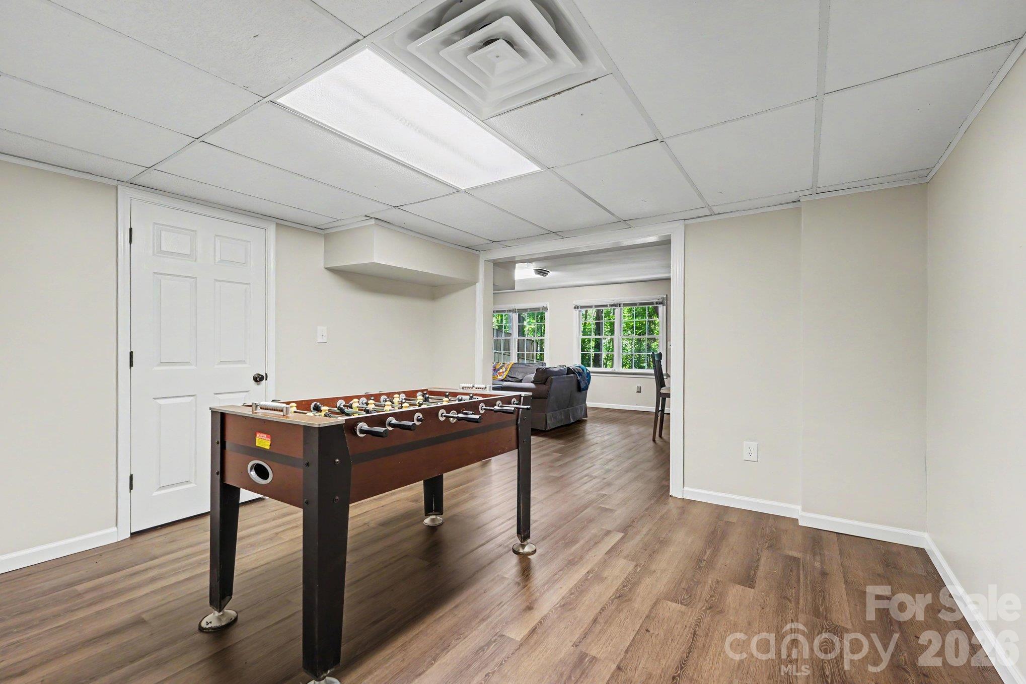 This basement has plenty of space to relax and entertain and includes an oversized utility closet - 607 Anderson Avenue, Salisbury