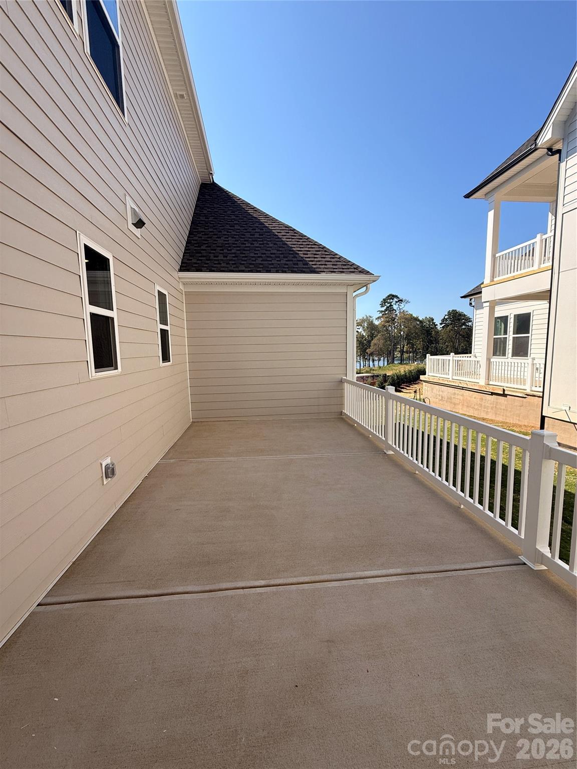 Side Porch (can see a glimpse of Lake Norman from porch) - 4923 Marina Drive, Sherrills Ford
