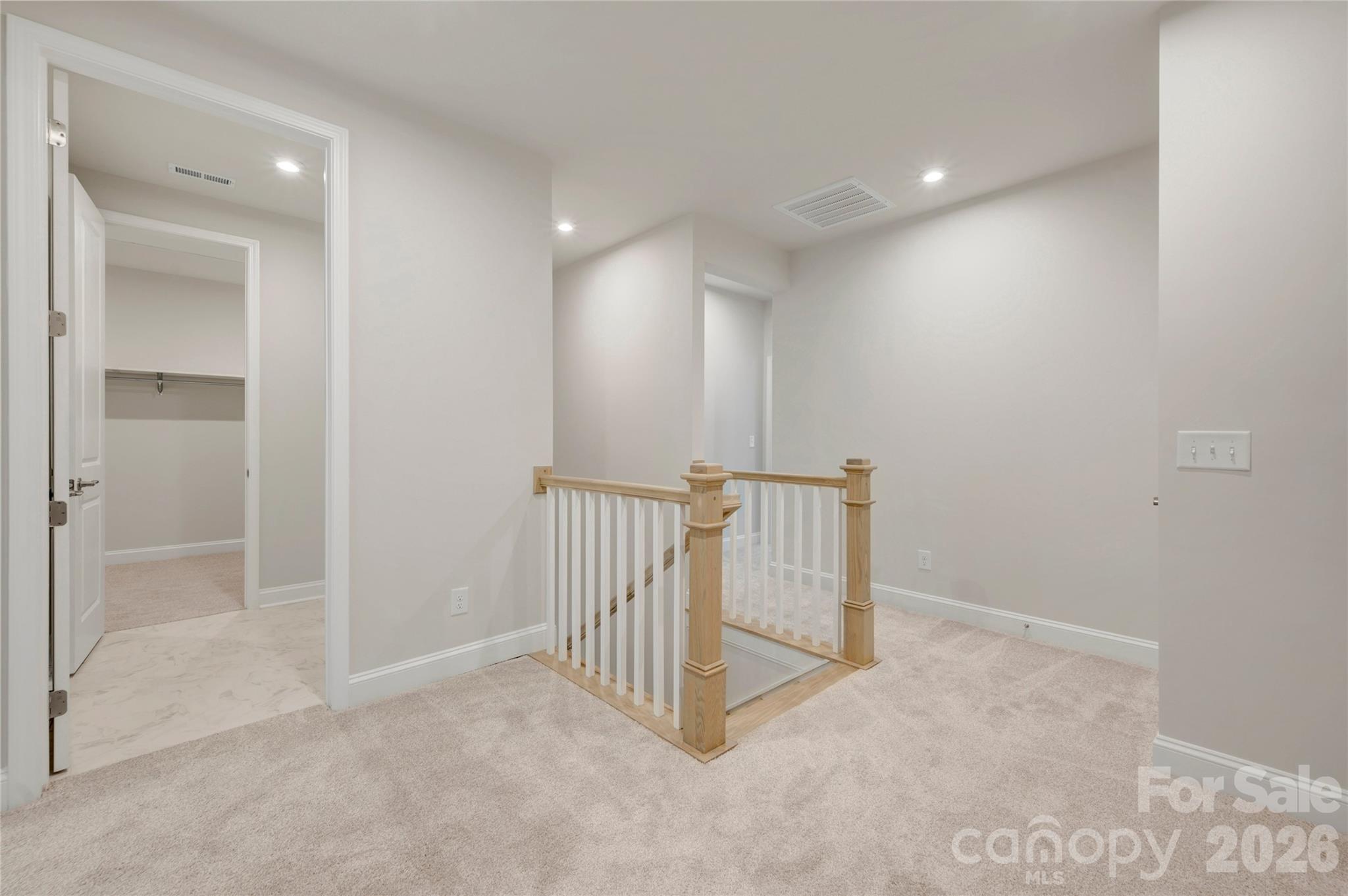 Second floor landing with open rails - 201 Landy Street, Fort Mill