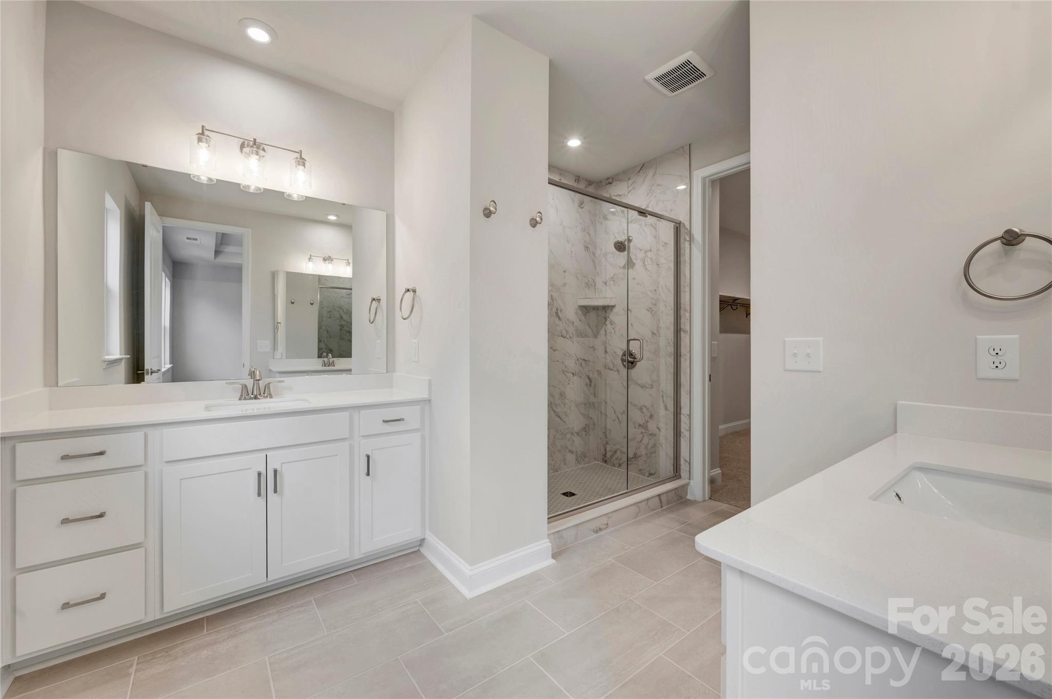 Dual vanity primary bathroom - 201 Landy Street, Fort Mill