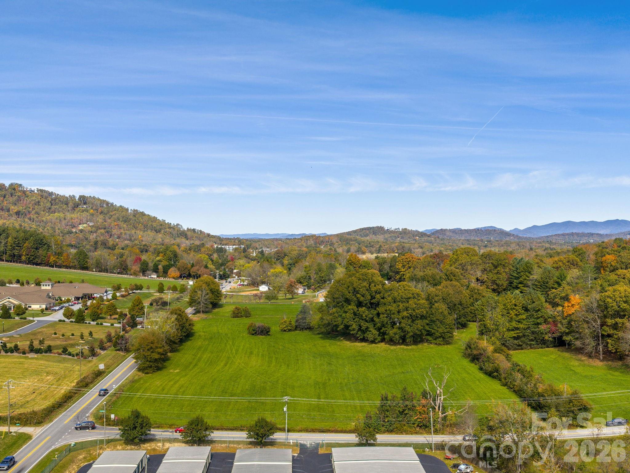 Aerial - 5620 Old Haywood Road, Mills River
