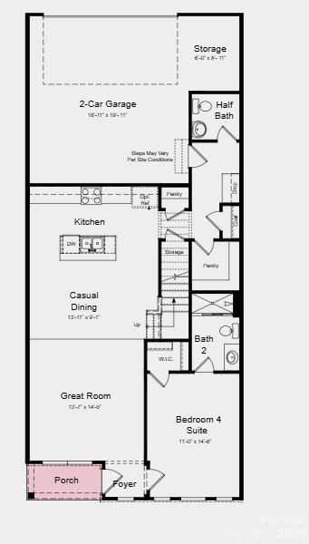 Upper Level - Additional Highlights Include: extended laminate on first floor and second sink at bath 3 - 21230 Lake Run Drive, Charlotte