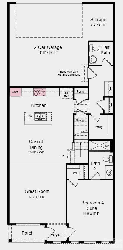 Floor 1 - 21234 Lake Run Drive, Charlotte