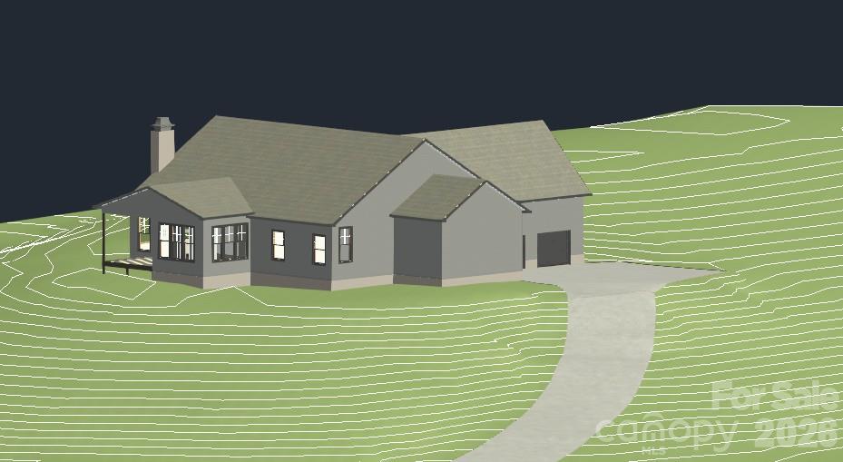 BACK & SIDE ELEVATION - 0 Sunset Drive, Mill Spring