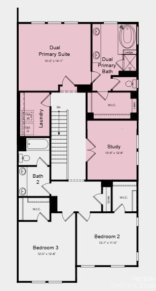 Additional Highlights Include: Laminate flooring extension at great room/dual primary suite/second floor hall, tub and shower at dual primary bath, and upgraded shower with ledge at primary bath. - 21238 Lake Run Drive, Charlotte