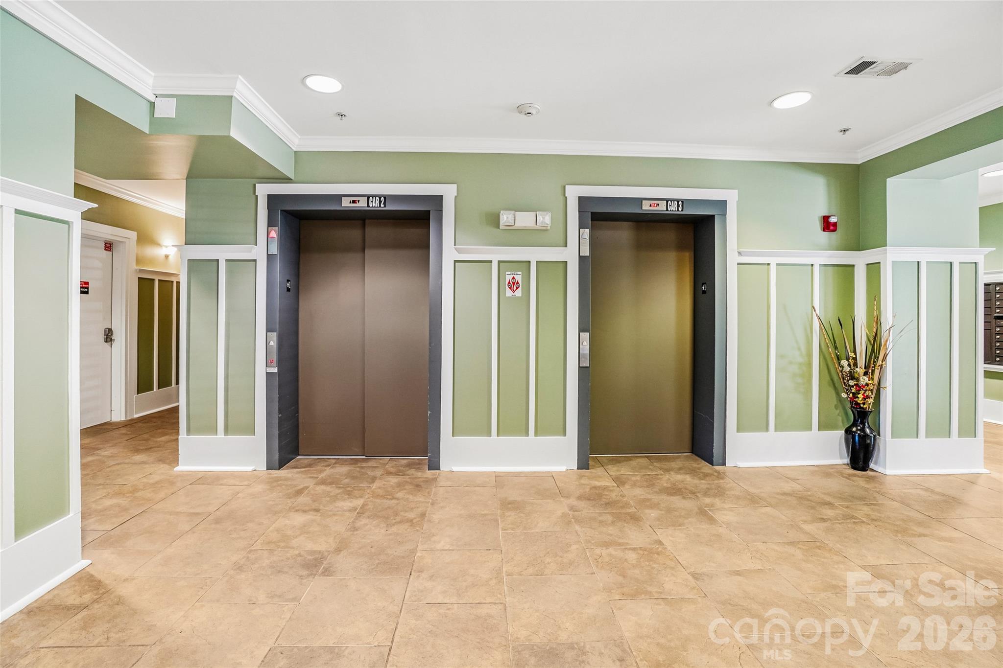 Elevators in main lobby - 9 Kenilworth Knolls, Asheville