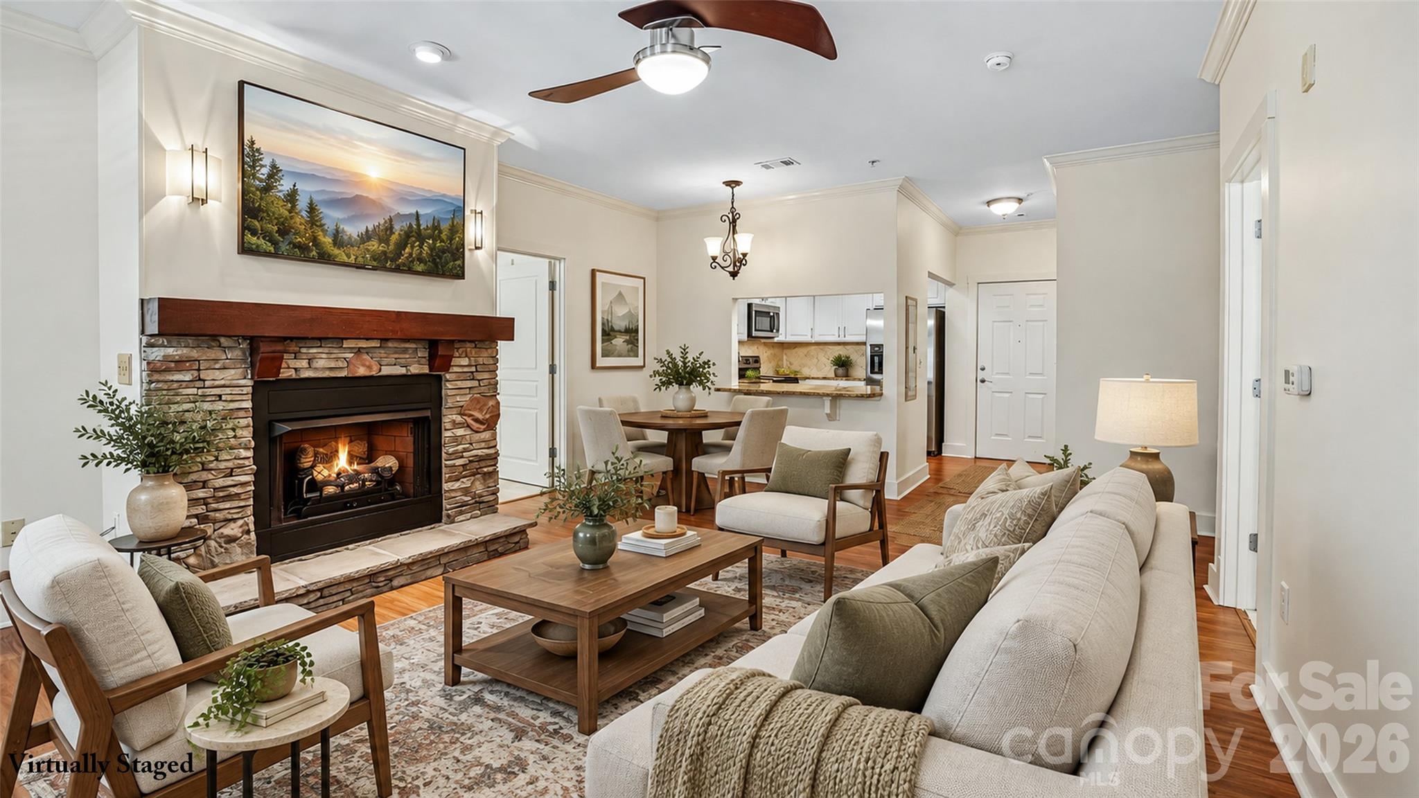 Virtual staging to help get your decorating ideas flowing. - 9 Kenilworth Knolls, Asheville