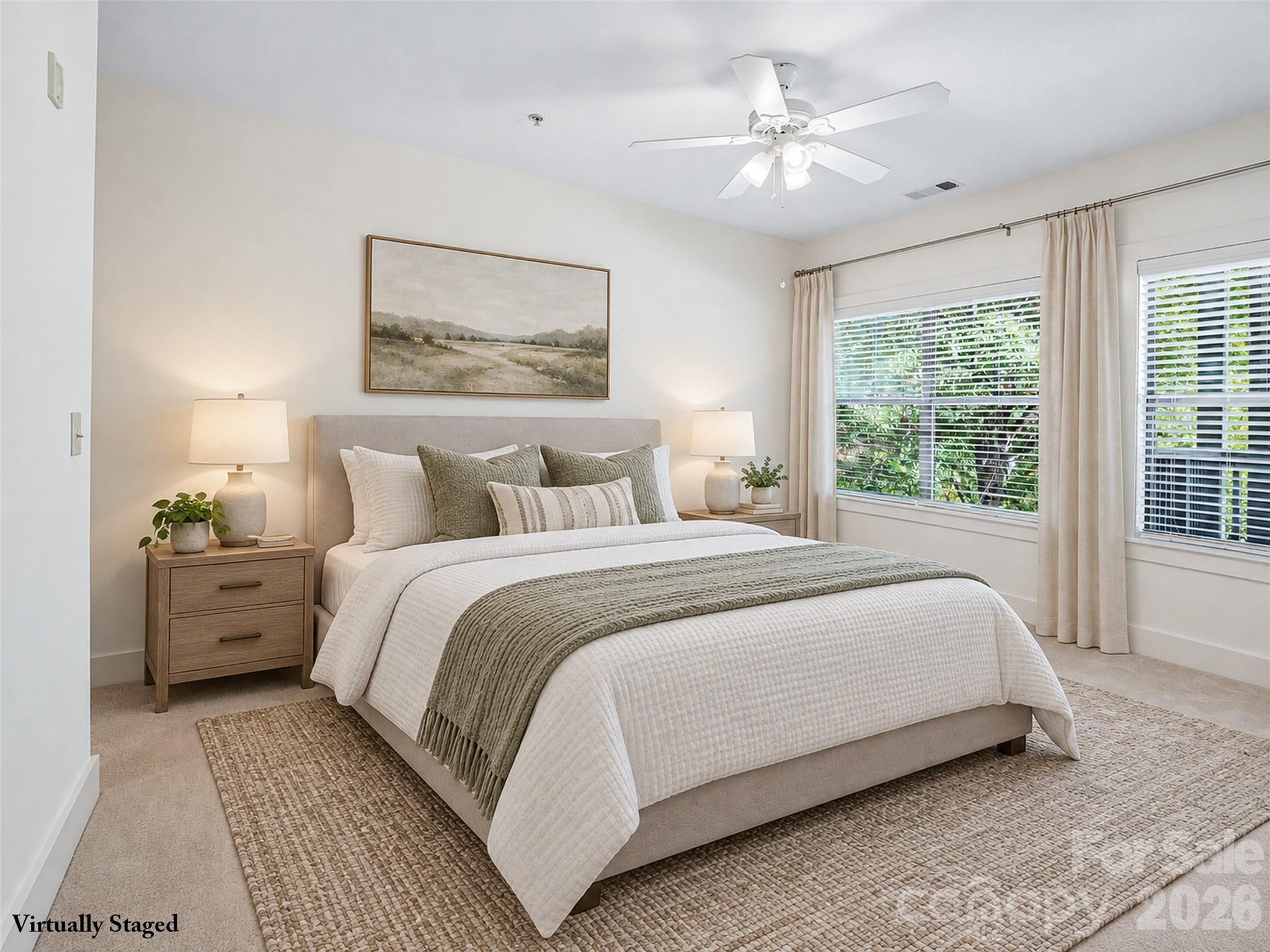 Virtually staged second bedroom. - 9 Kenilworth Knolls, Asheville
