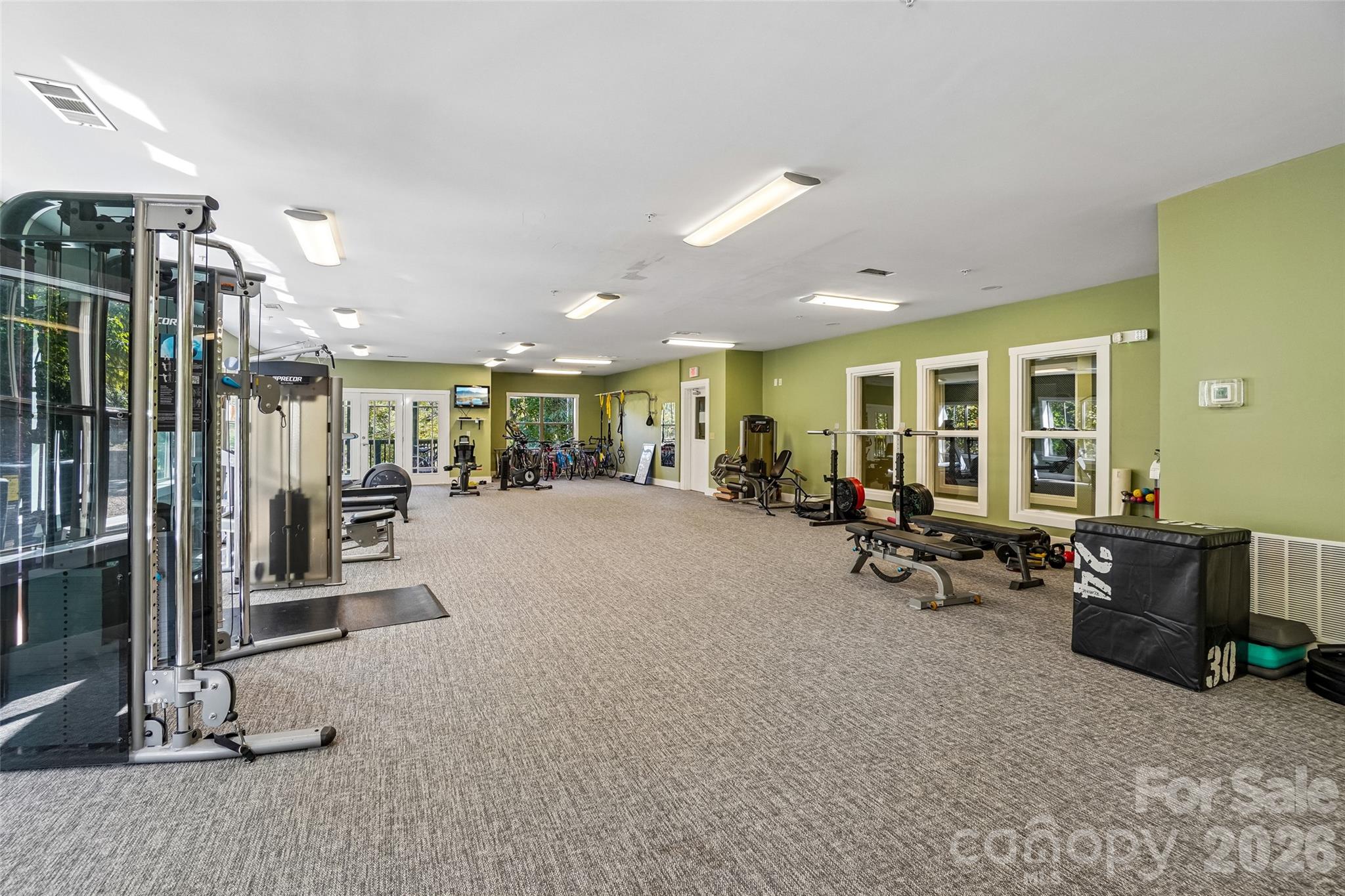Community fitness center has a wide array of equipment. - 9 Kenilworth Knolls, Asheville