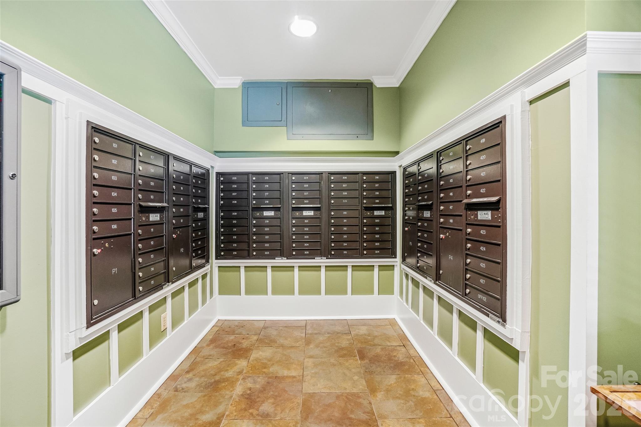 Secure mailboxes are inside the main lobby, as well as a package drop off area. - 9 Kenilworth Knolls, Asheville