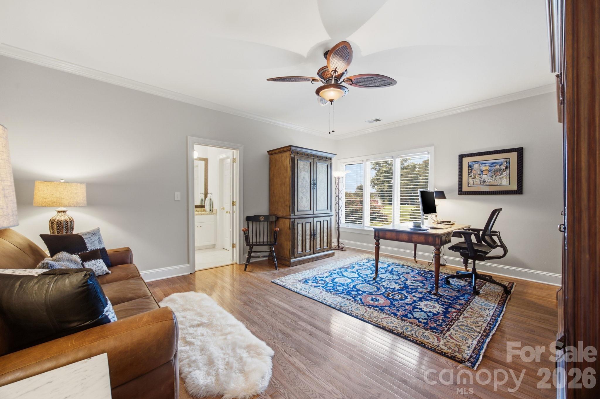 A dedicated home office space built for productivity and quiet focus. - 18416 Peninsula Club Drive, Cornelius