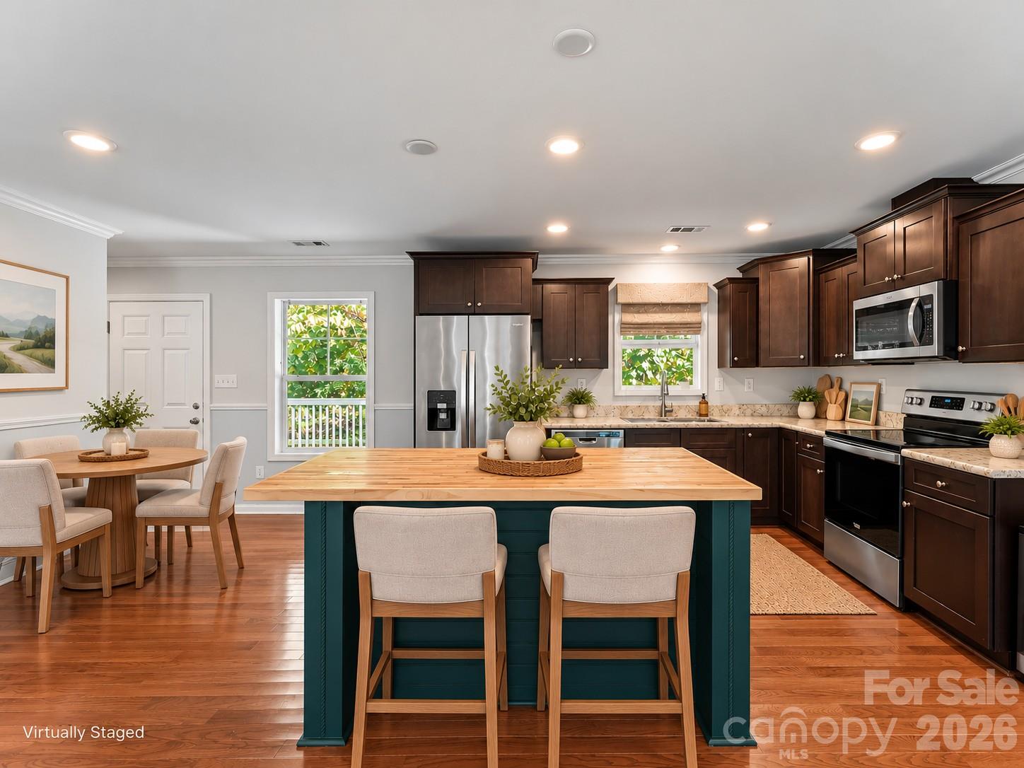 Virtually Staged Eat-In Kitchen - 36 Tempie Lane, Arden