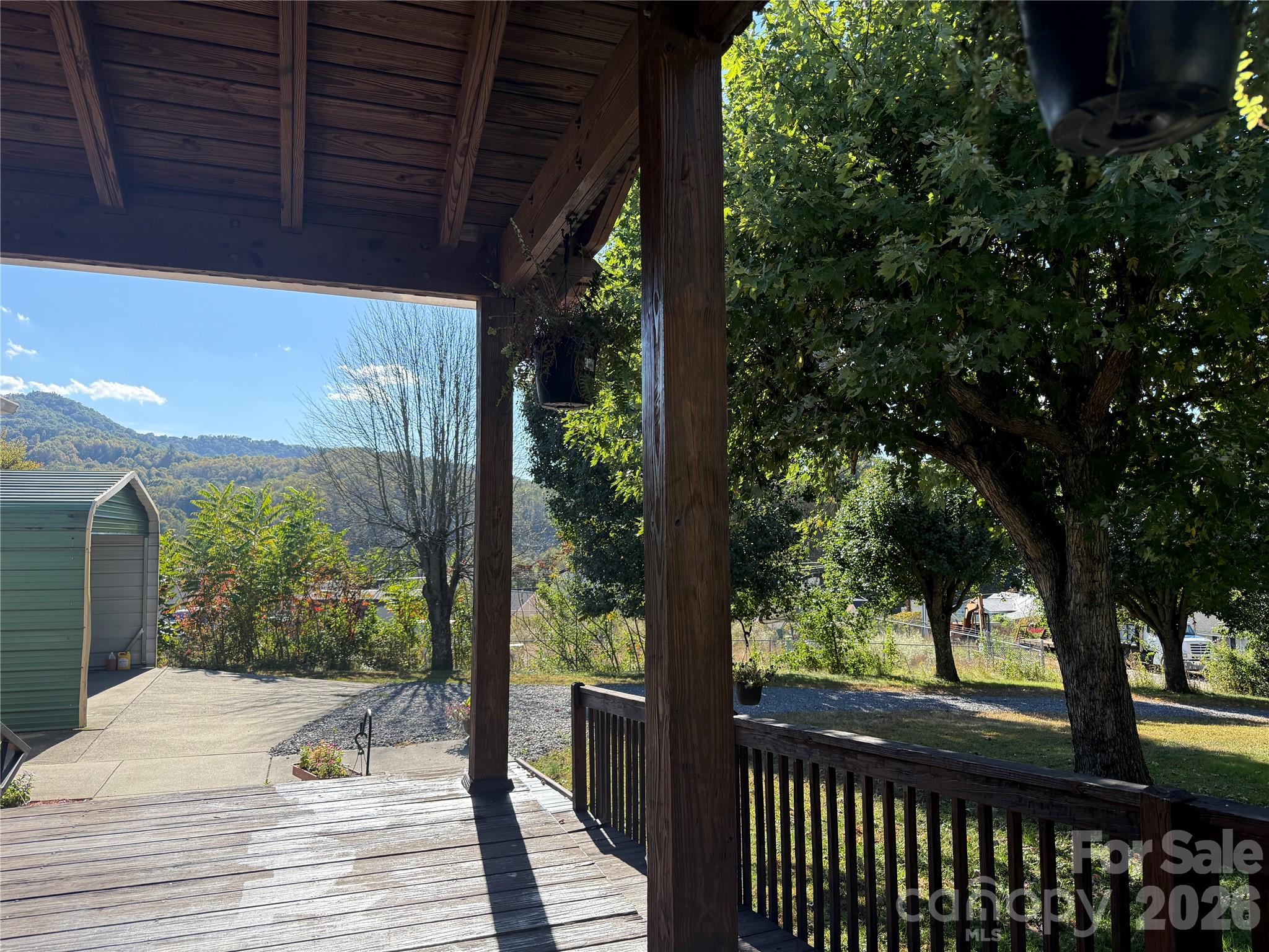 Mountain views from the porch swing - 97 Fair Haven Drive, Burnsville