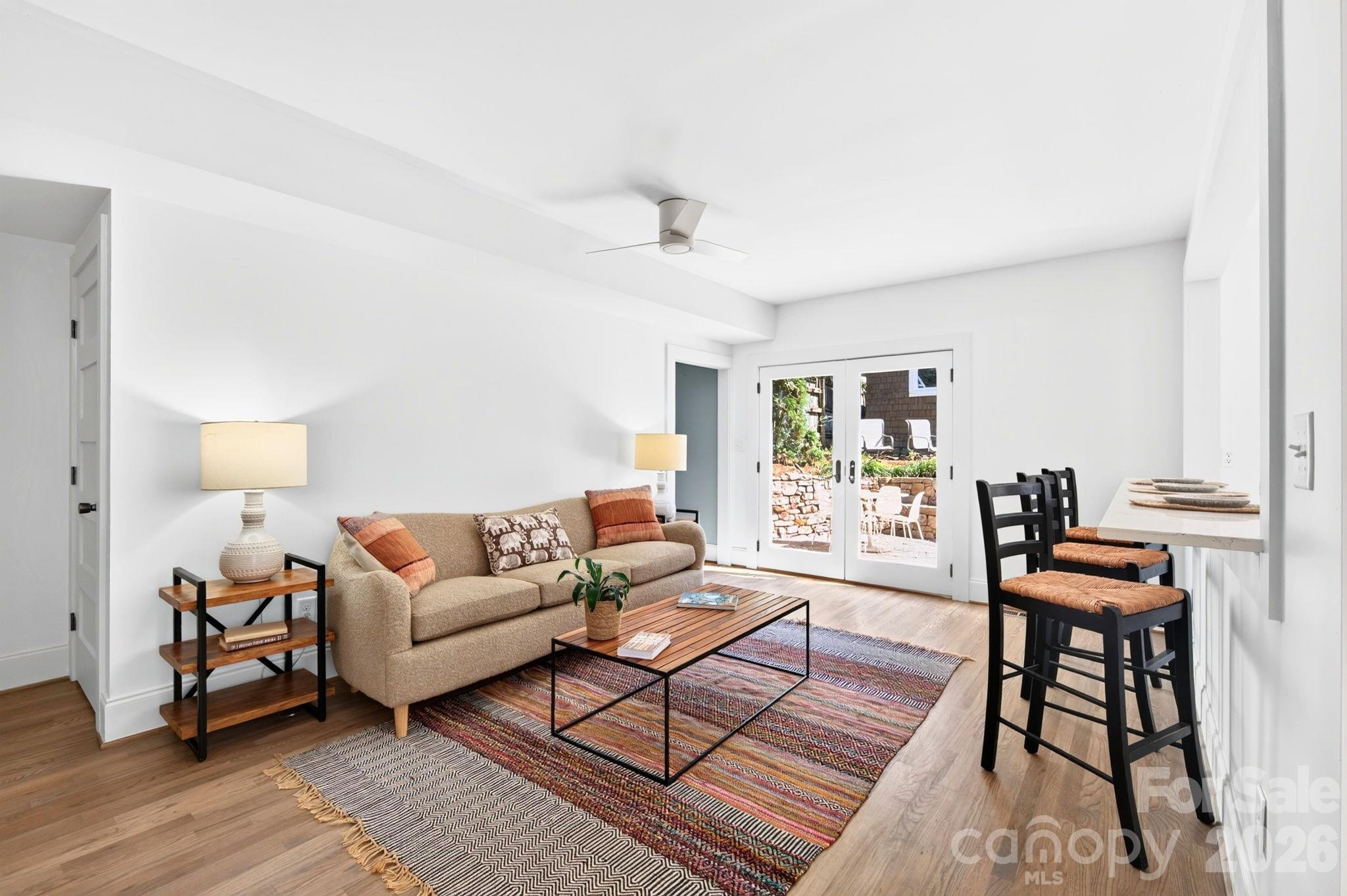 Light-Filled Den Opens to Back Patio - 133 Furman Avenue, Asheville