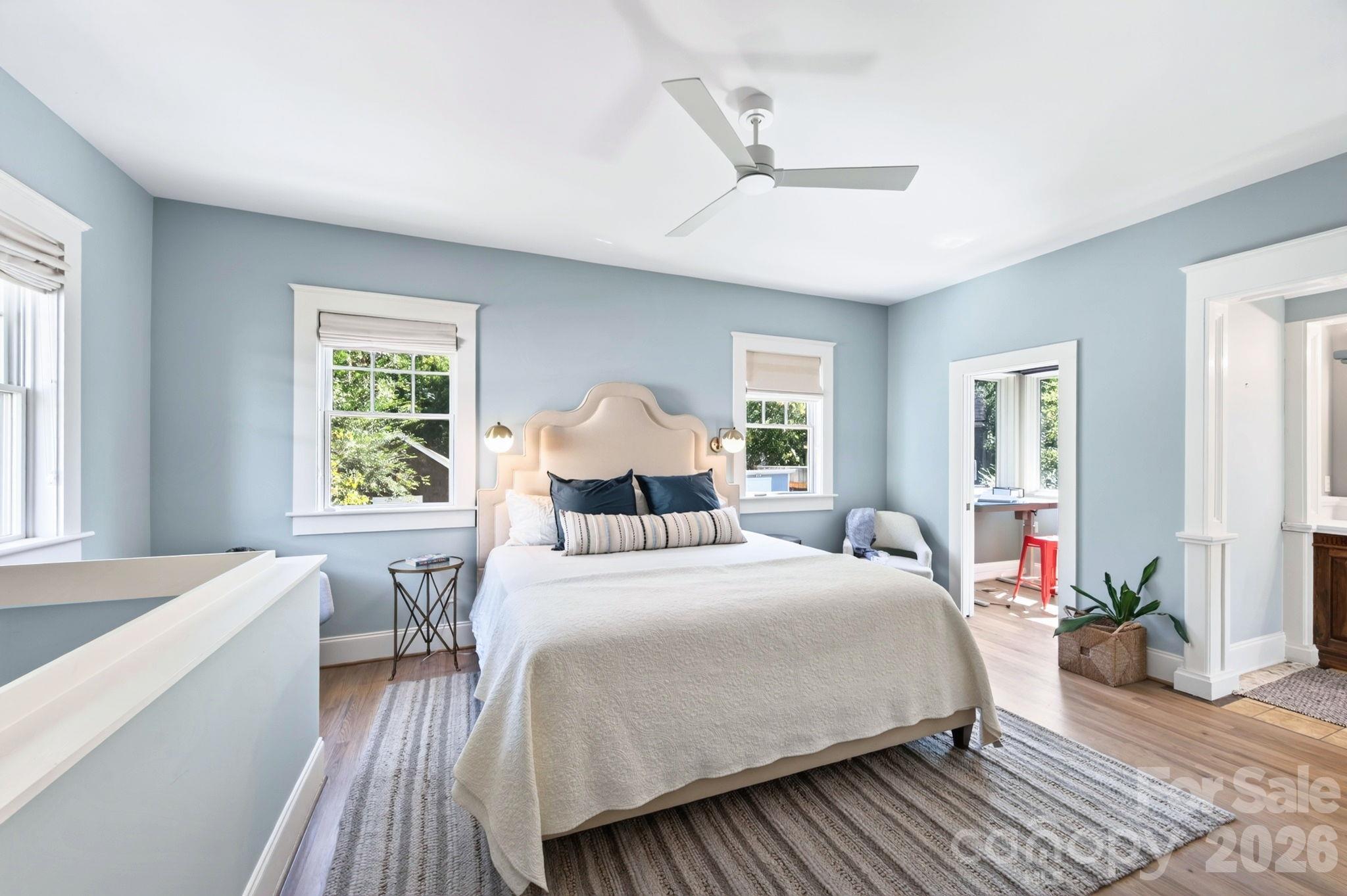 Private Primary Suite Features Adjacent Office/Sun Room - 133 Furman Avenue, Asheville