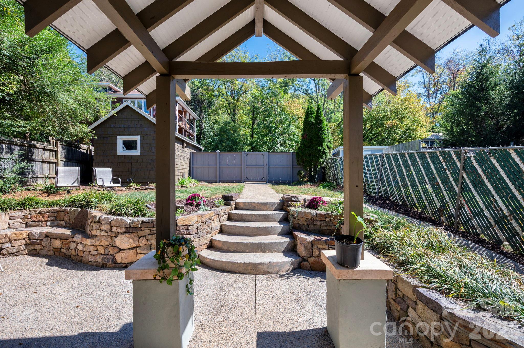 Covered Patio Access from the Kitchen - 133 Furman Avenue, Asheville