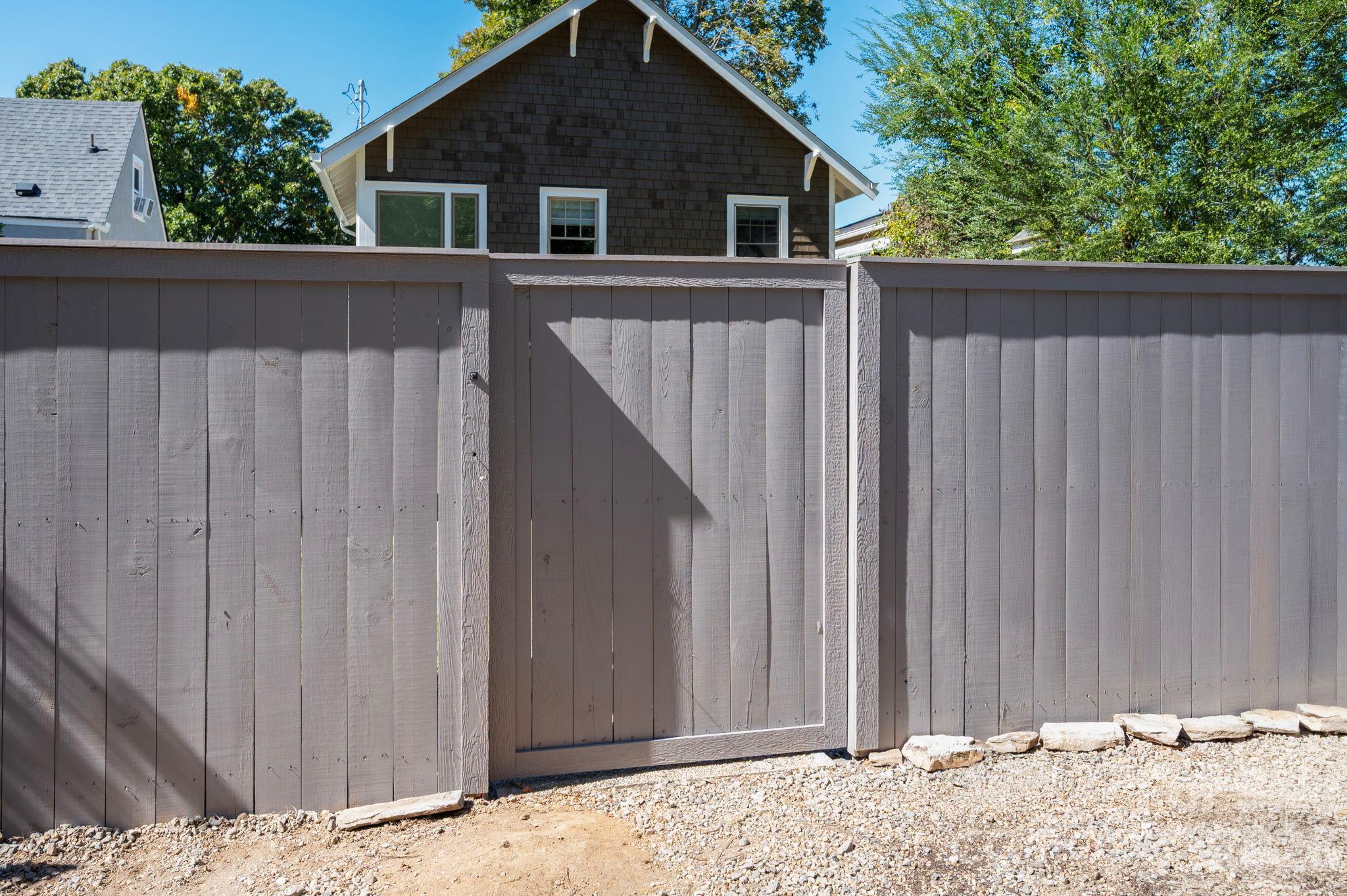 Privacy Fence and Gate - 133 Furman Avenue, Asheville