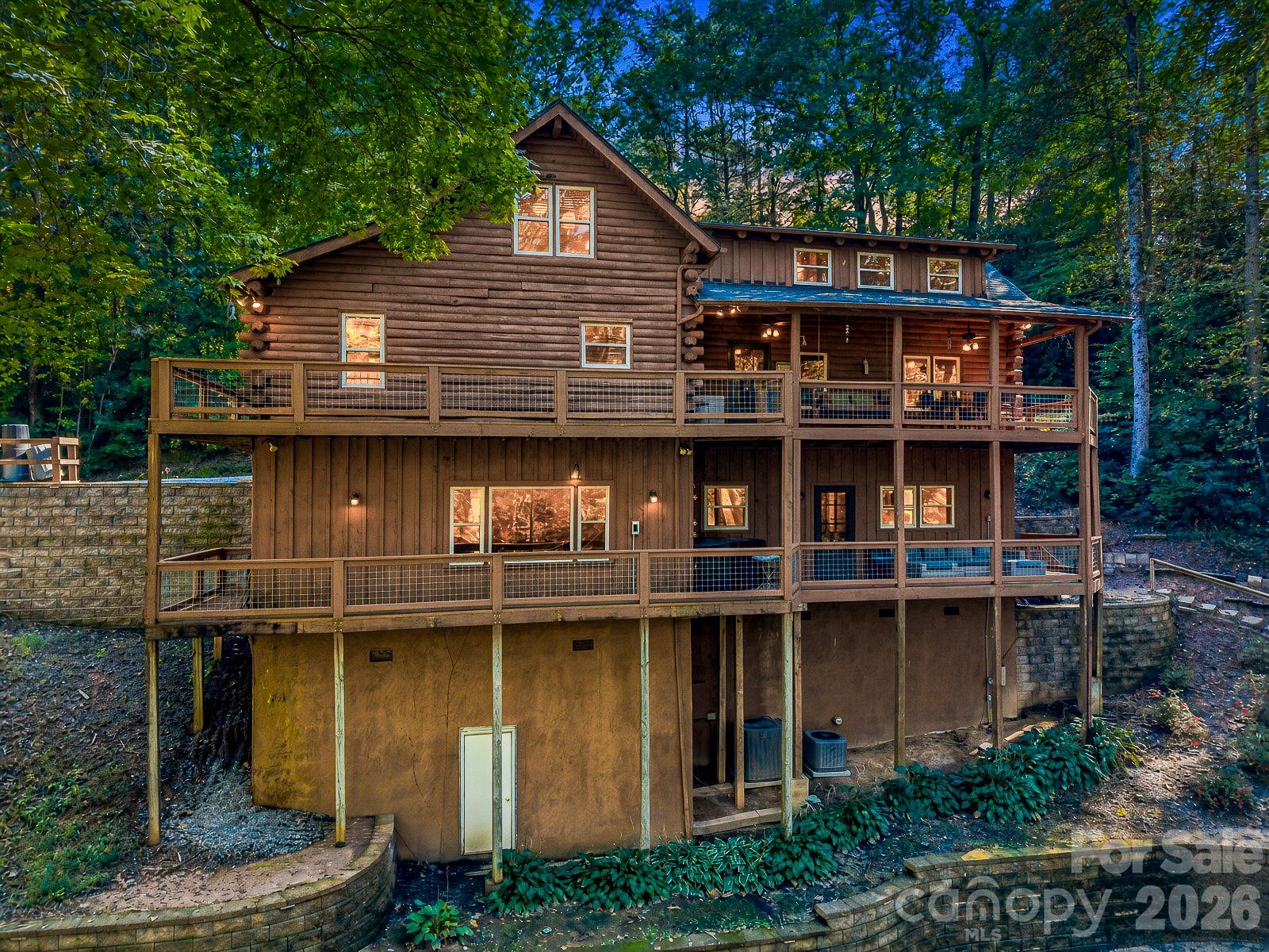 Back of house - 127 Cattail Road, Lake Lure