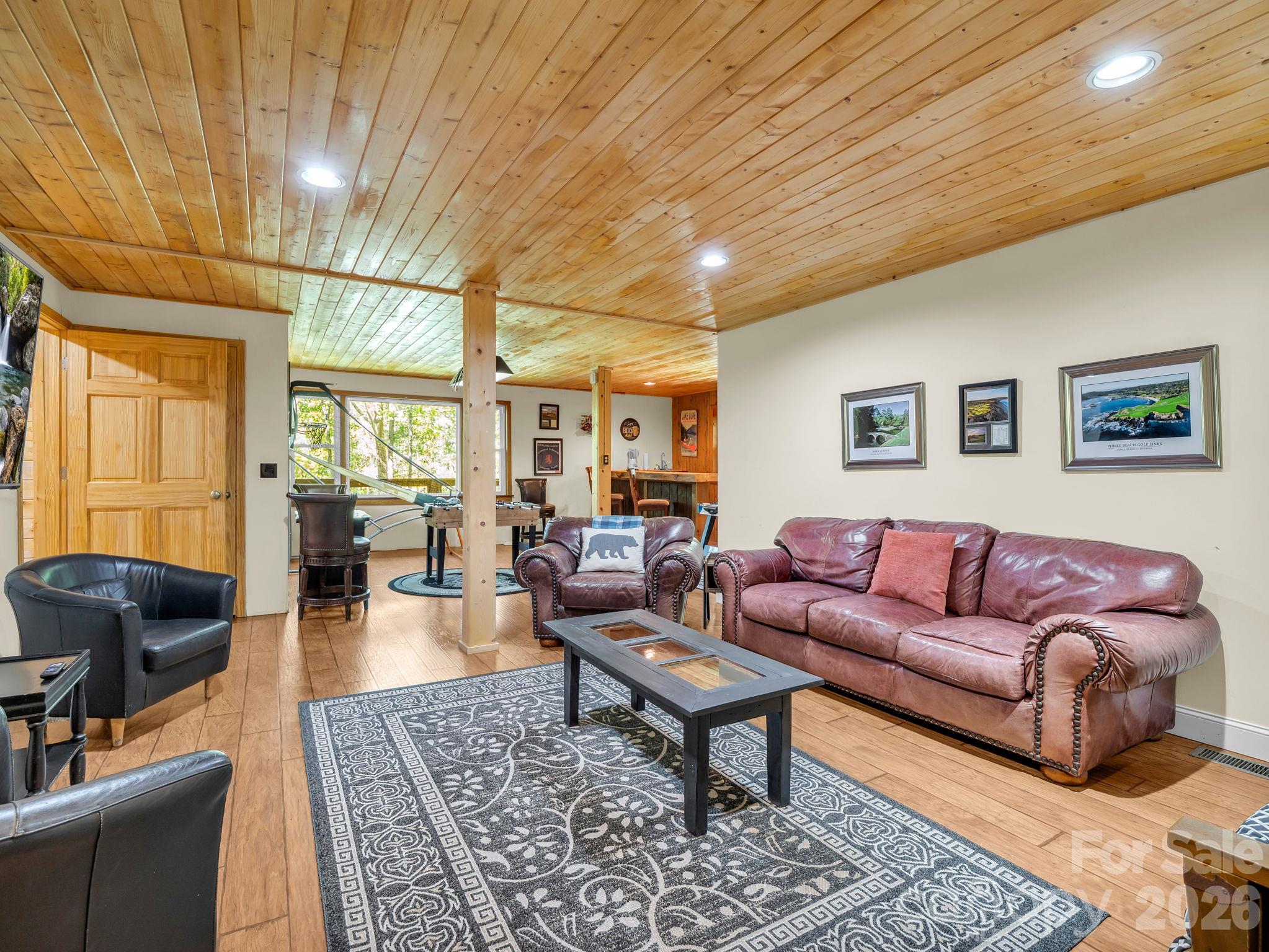 Game Room Living Area - 127 Cattail Road, Lake Lure