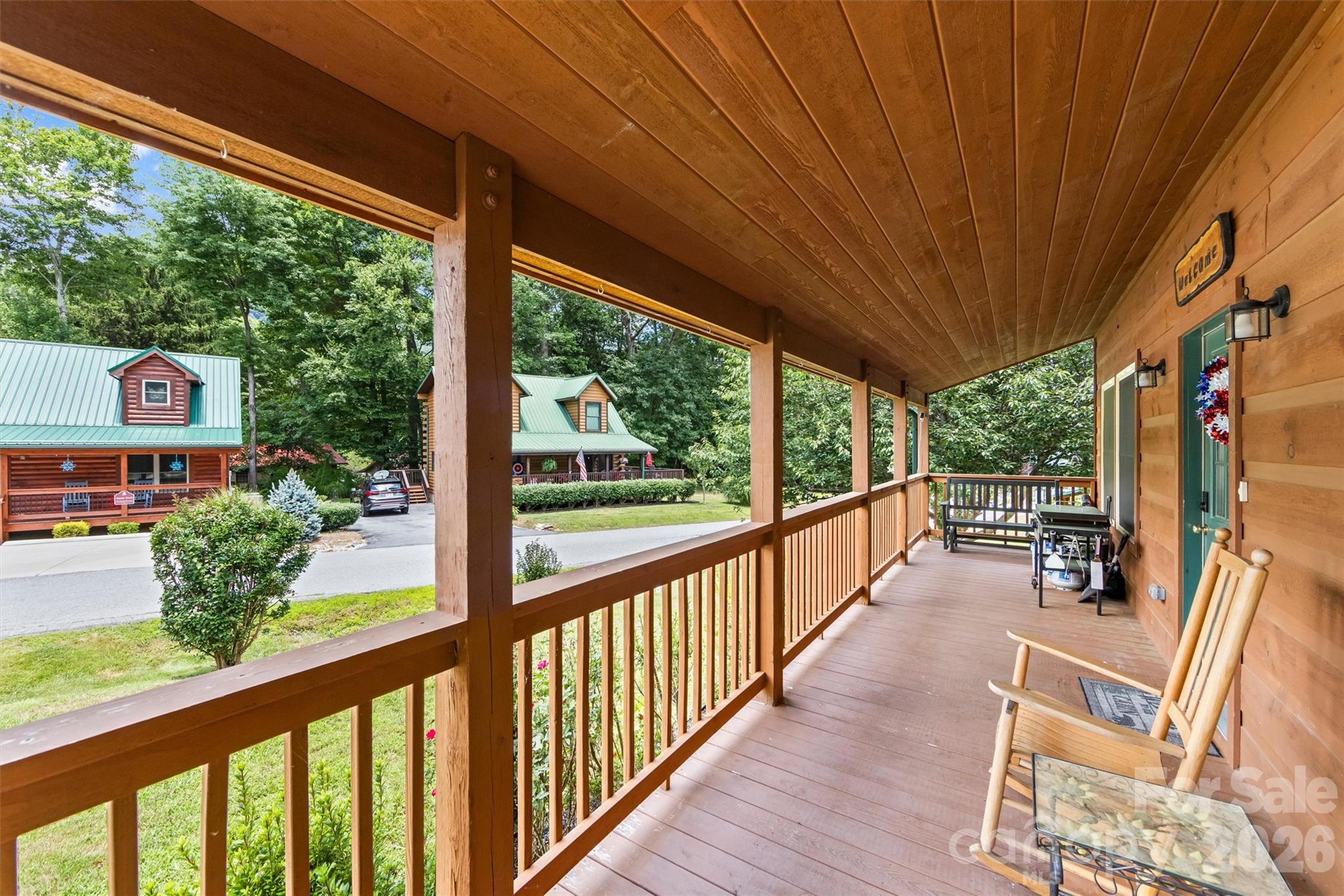 Front porch - 588 Panoramic Loop, Maggie Valley