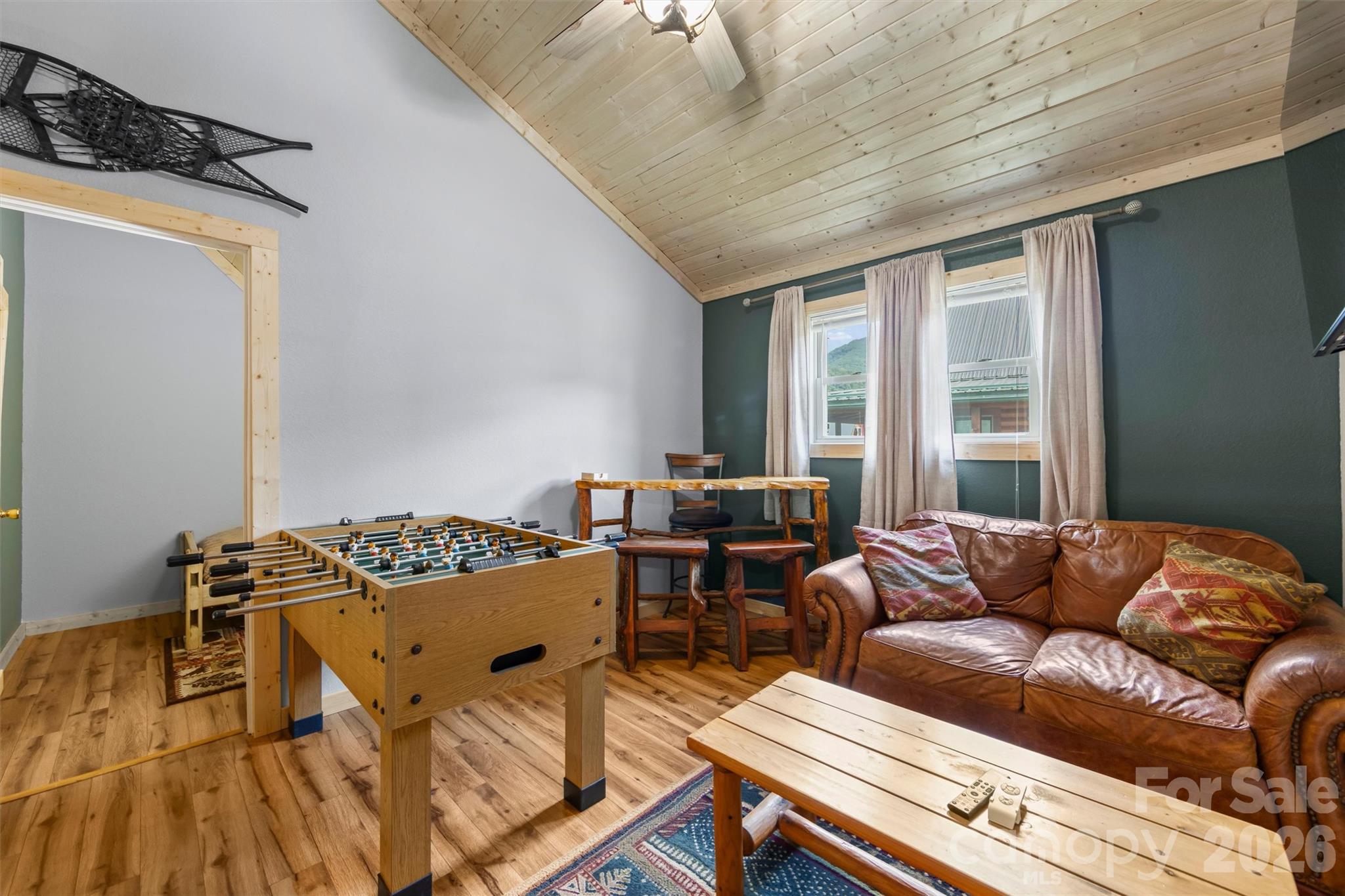 Game room in the loft - 588 Panoramic Loop, Maggie Valley