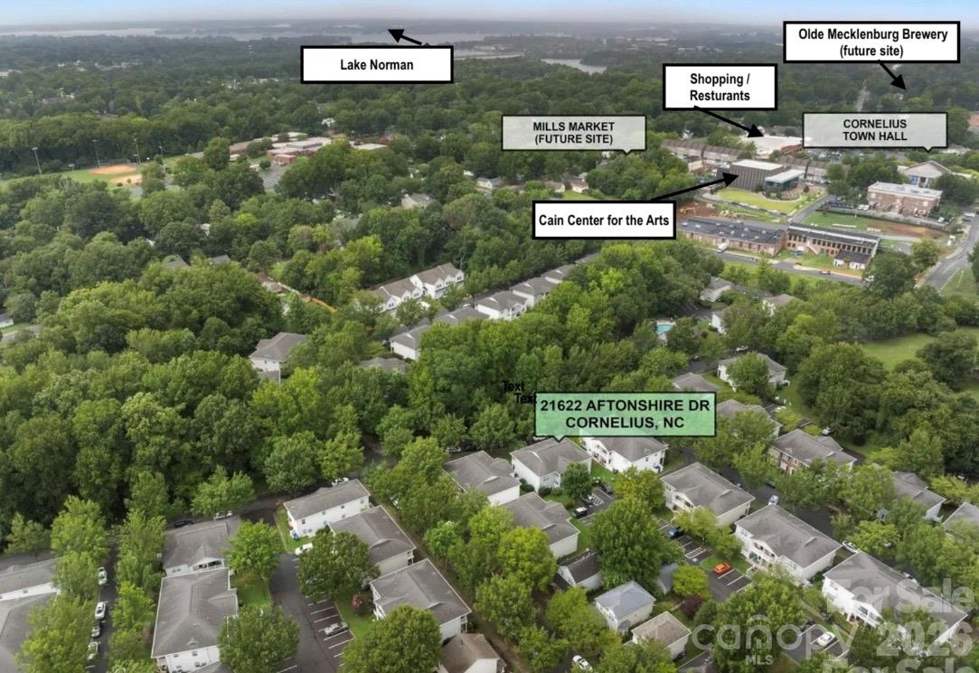 Aerial - 21622 Aftonshire Drive, Cornelius