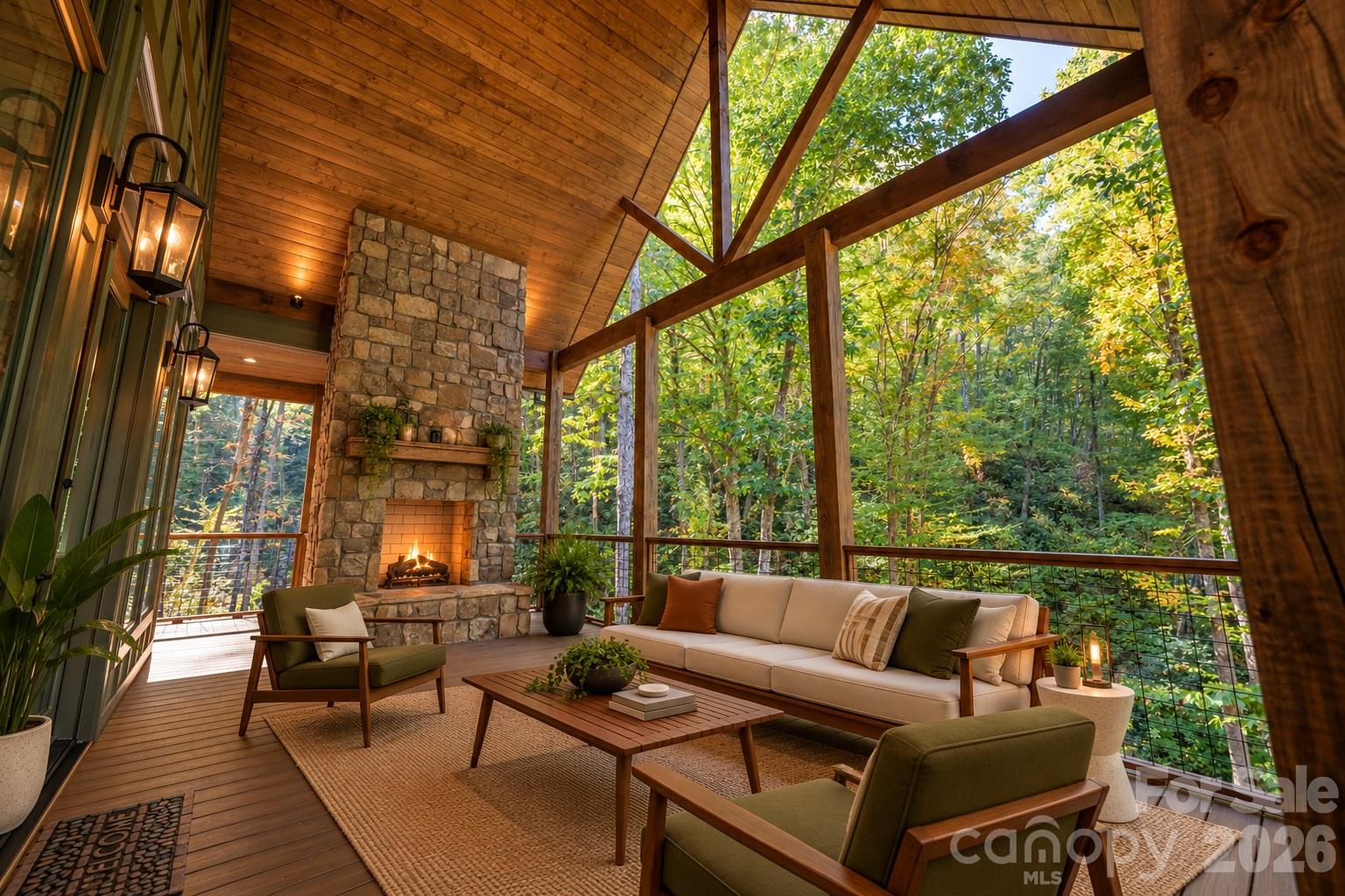 Main Floor Outdoor Living - 100 Dartmouth Way, Waynesville
