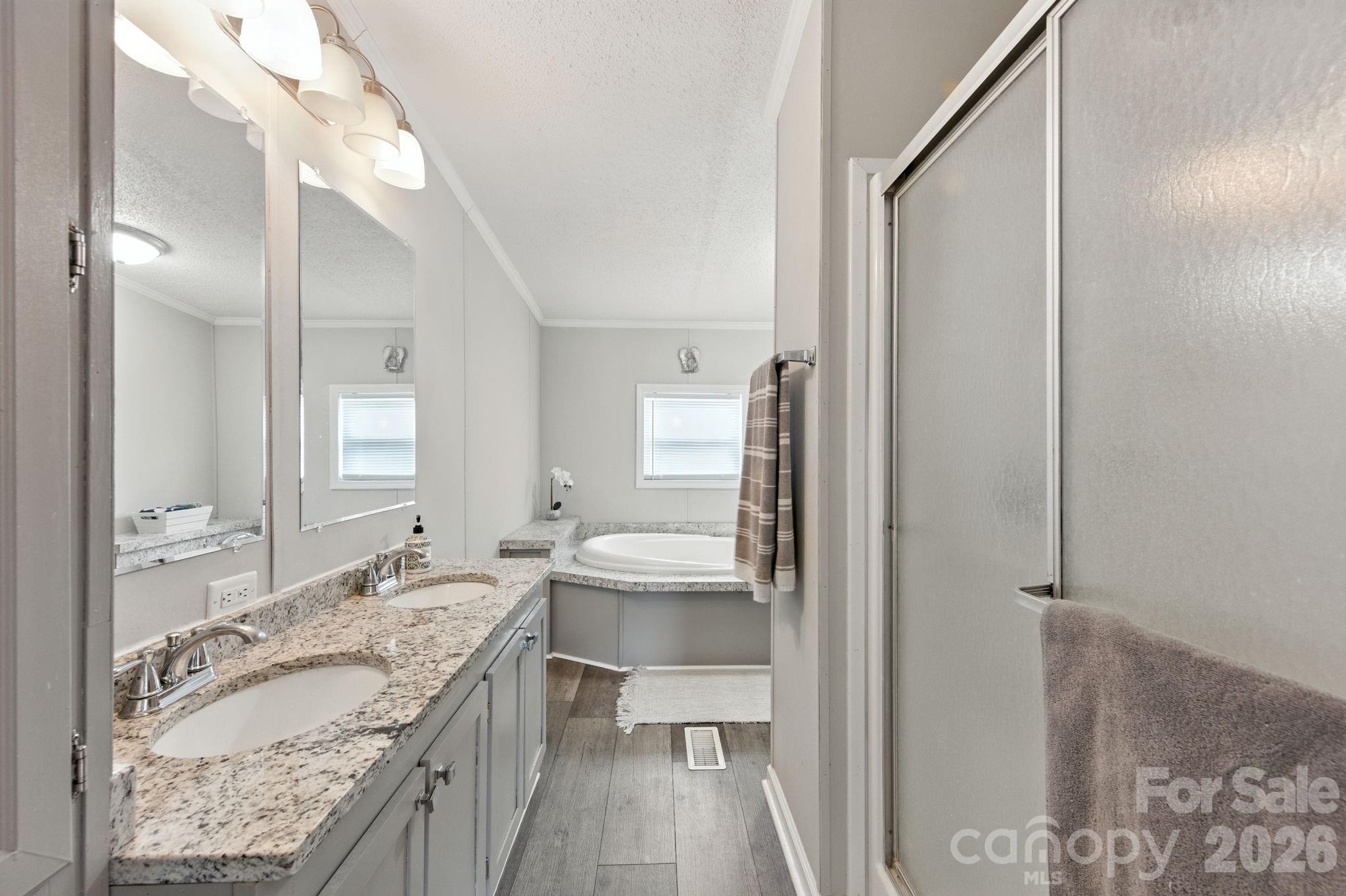 Large Soaking Tub in Primary Bath - 1001 Olde Creek Trail, Concord