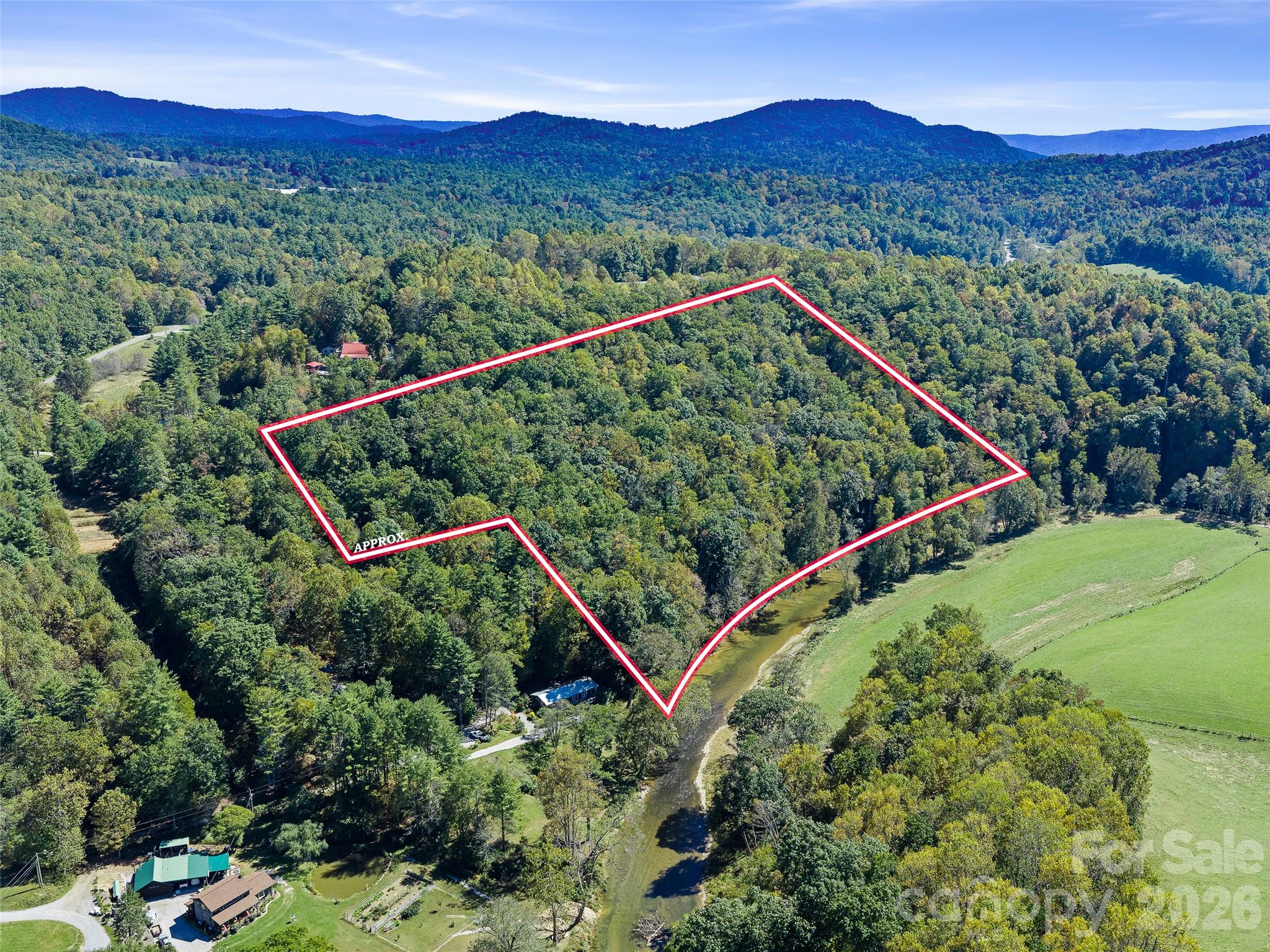13+ acre parcel with almost 900' frontage on the North Toe River! - 000 Davenport Road, Spruce Pine