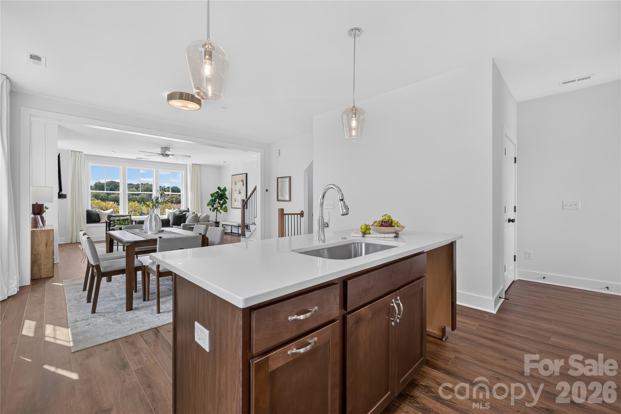 Kitchen into Dining Area - 9075 Maybry Park Street, Charlotte
