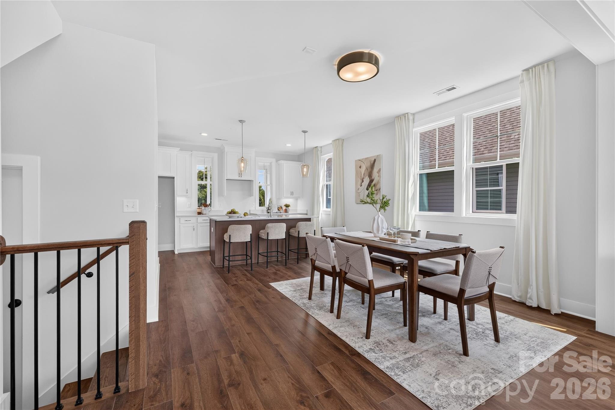Dining Area into Kitchen - 9075 Maybry Park Street, Charlotte