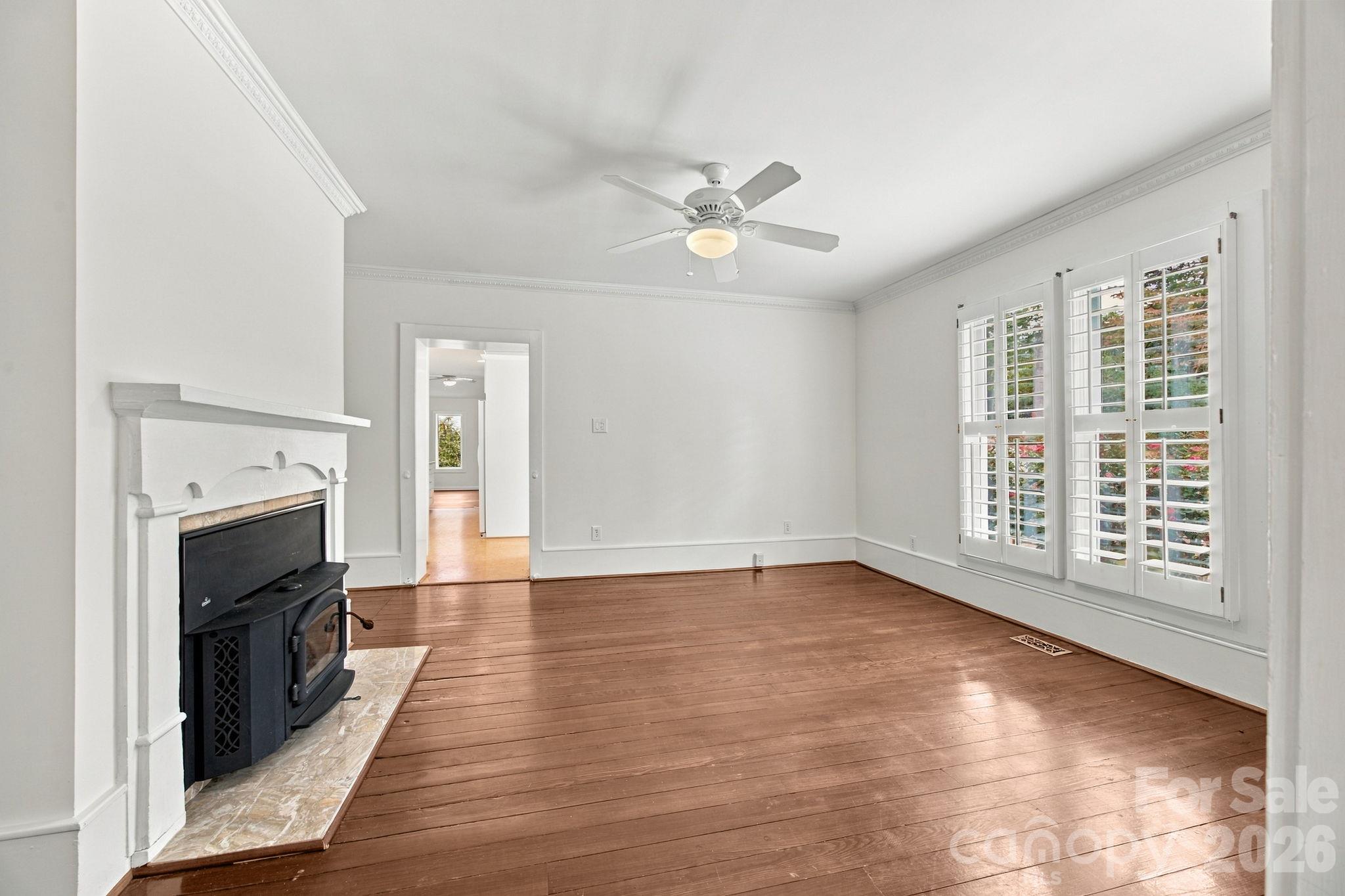 Formal Living Room with original hardwood floors - 4036 Will Proctor Street, Denver