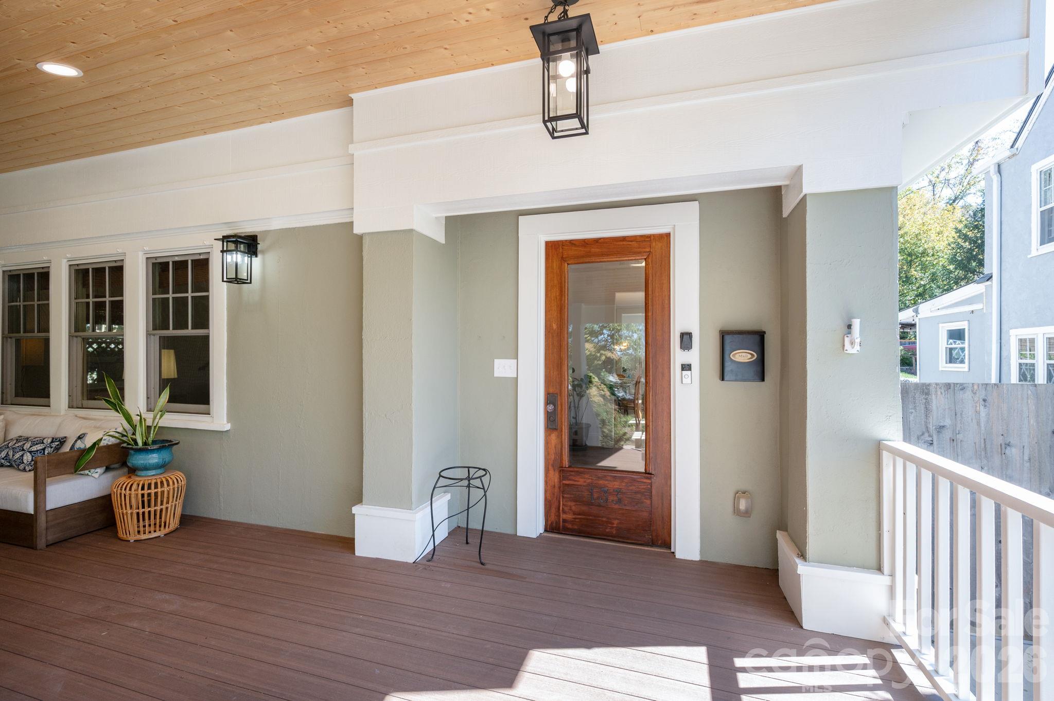 Full-Light Front Door Welcomes You Home - 133 Furman Avenue, Asheville