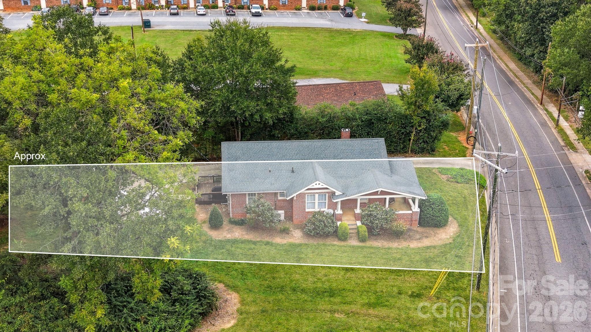 Approximate property lines .63 acres - 1339 5th Street NE, Hickory