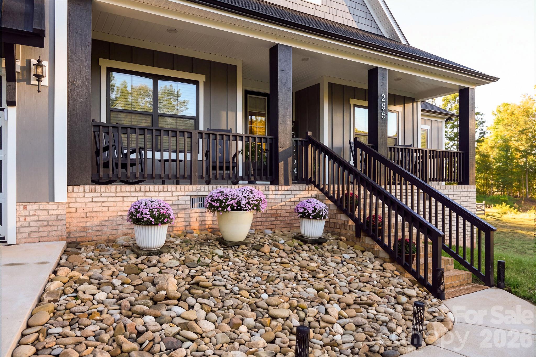 Beautiful rocking chair front porch! - 295 Rhode Island Court, Mocksville