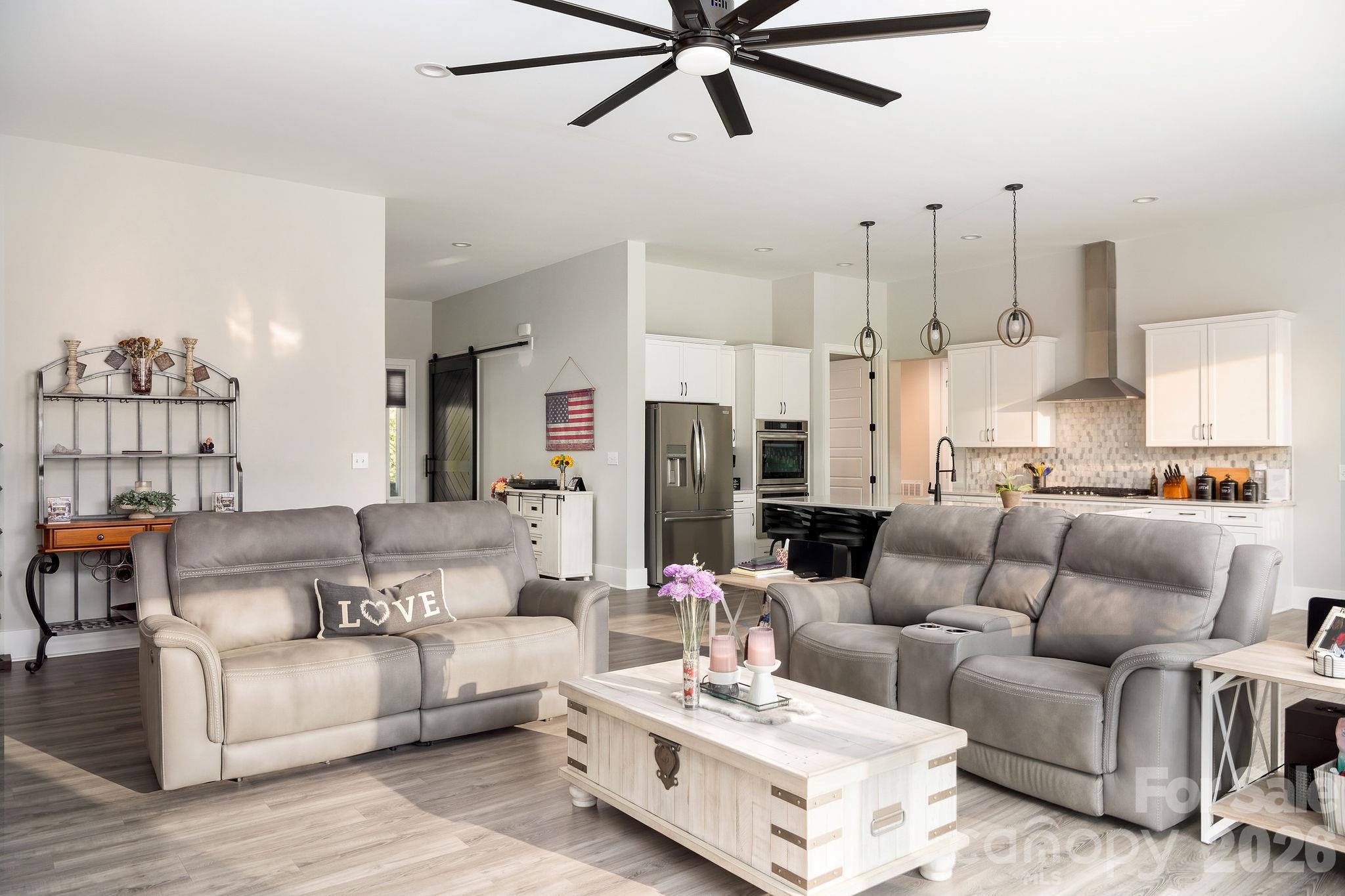 Open concept living room - 295 Rhode Island Court, Mocksville