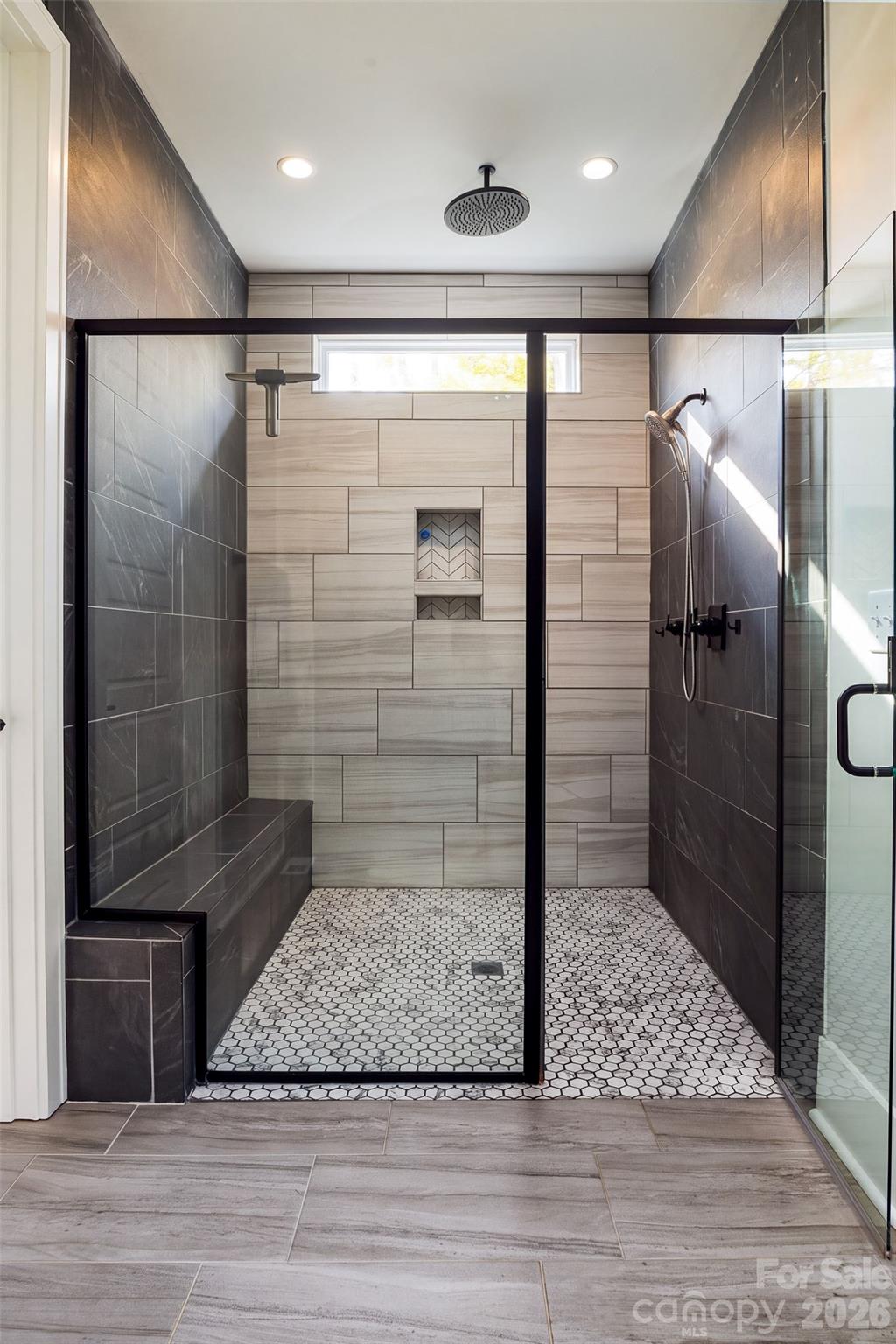 Walk in shower in primary bath - 295 Rhode Island Court, Mocksville