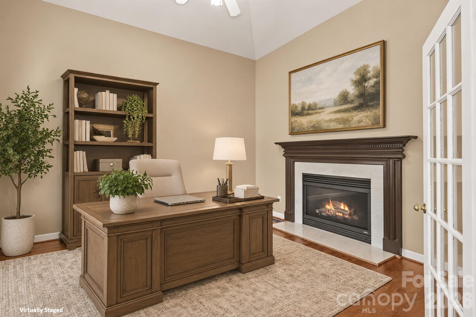 Virtually staged office - 12822 Cadgwith Cove Drive, Huntersville