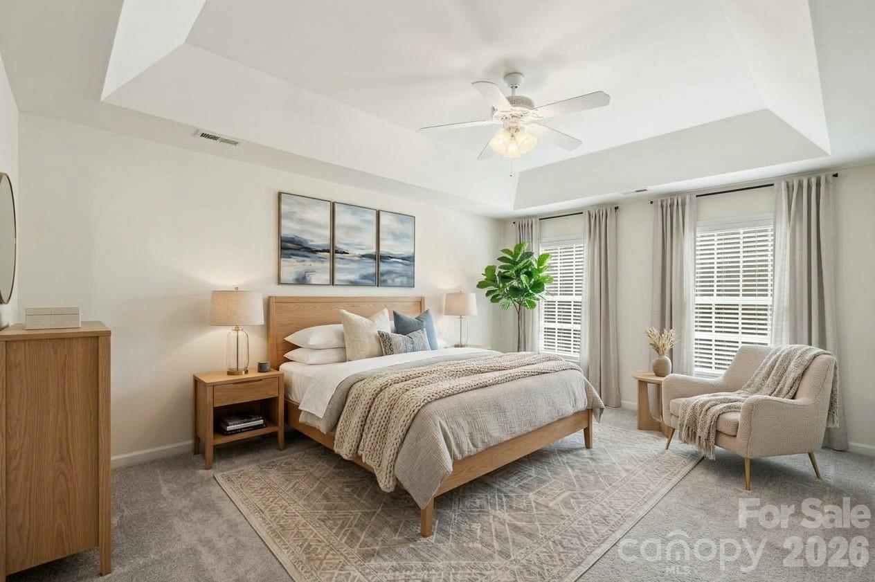 Virtually Stage Master Bedroom - 7202 Red Bush Court, Indian Trail