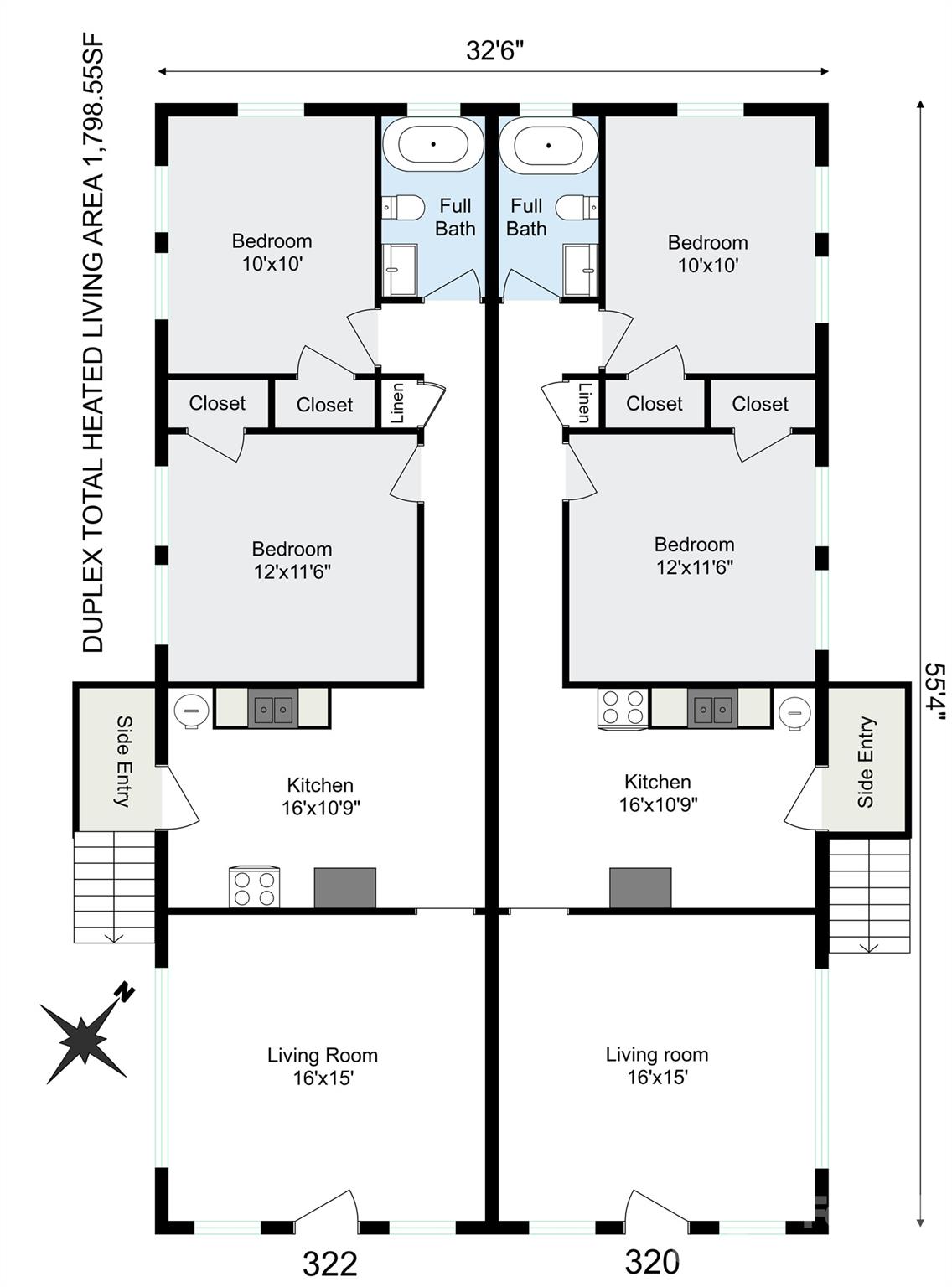 Duplex at 320 Harrison Street, Charlotte, photo 2 of 18