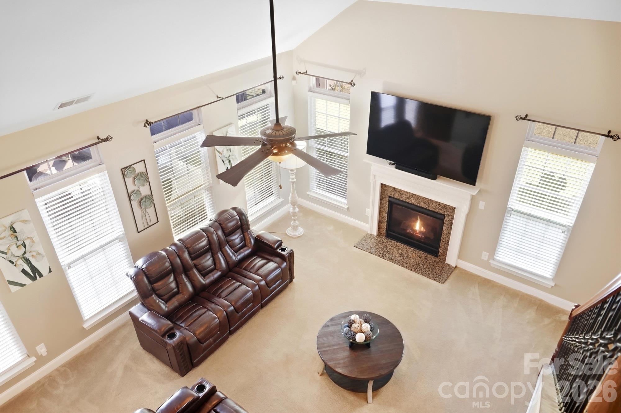 2 story Family Room - 10110 Loch Lomond Drive, Charlotte