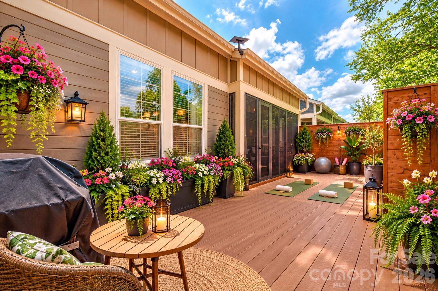 back deck - 552 Sweet Birch Park Lane, Black Mountain