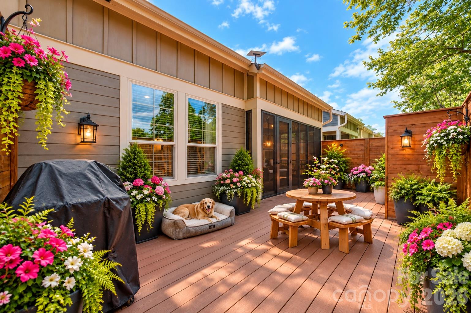 back deck - 552 Sweet Birch Park Lane, Black Mountain