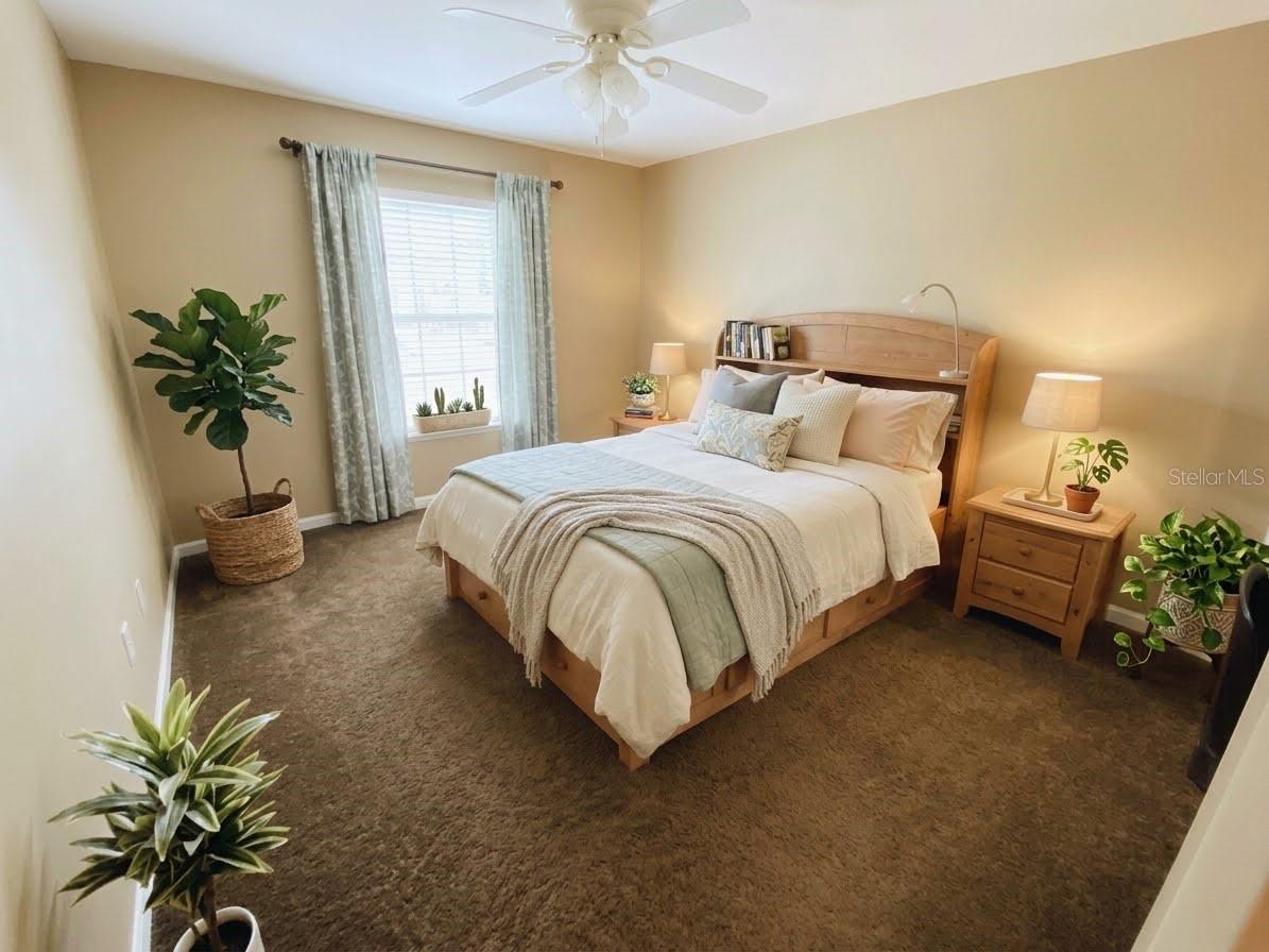 Bedroom #2 Virtually Enhanced - 1449 ERROL PKWY, APOPKA