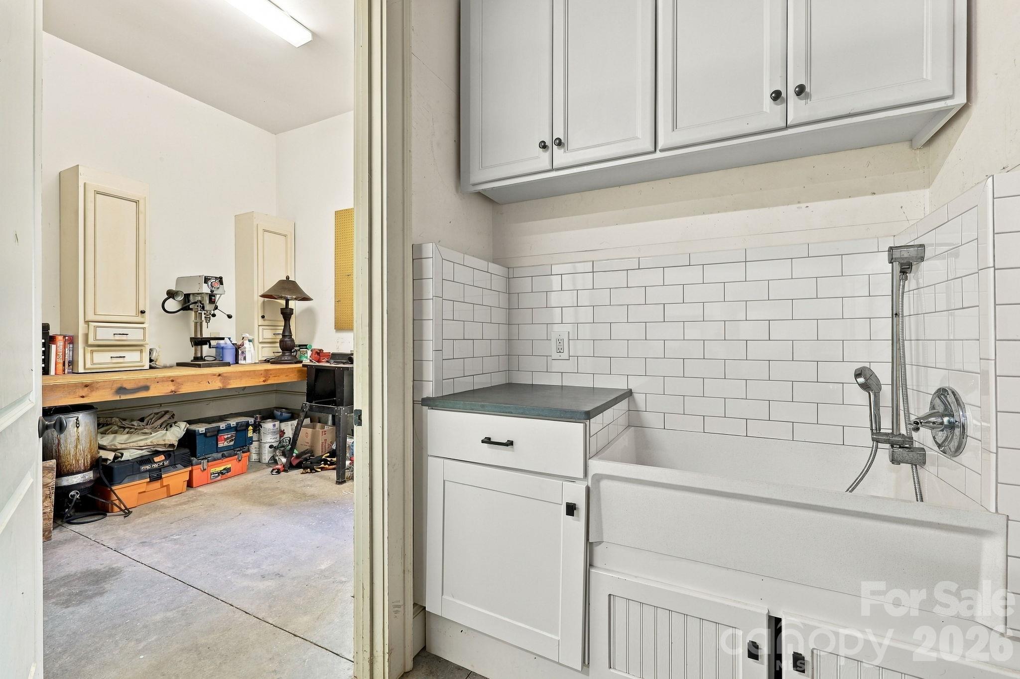 Dog wash in garage. - 115 Saddle Creek Court, Davidson