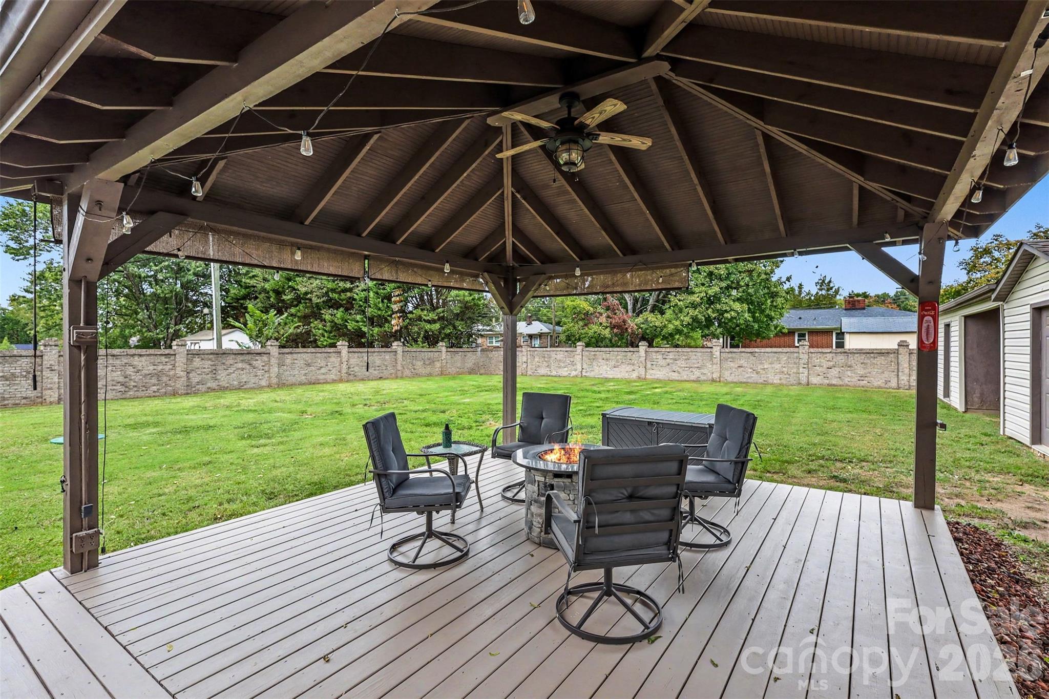 Beautiful Gazebo with composite decking - 9202 Elgin Drive, Charlotte