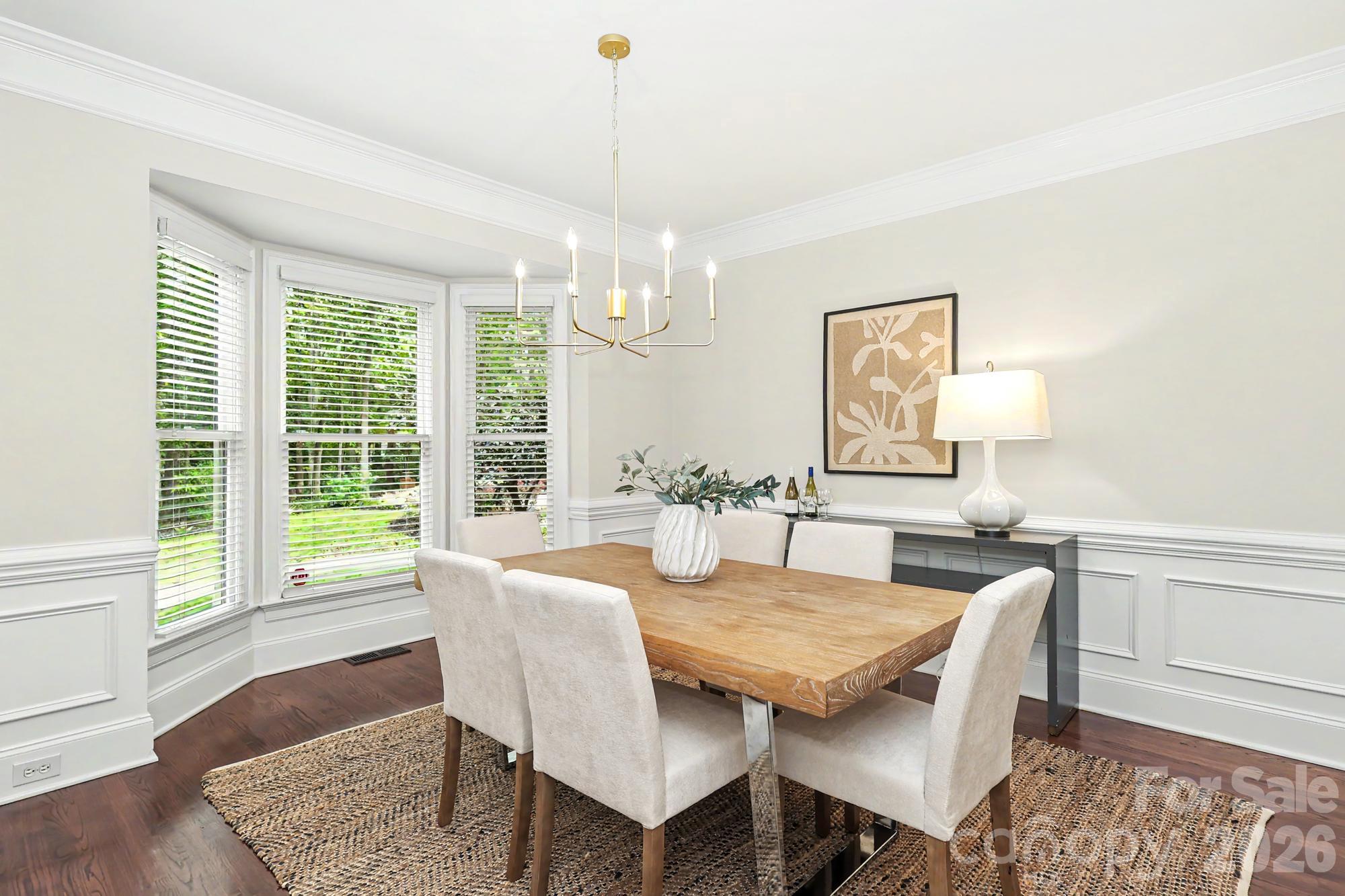 Light filled dining room for entertaining - 4320 Town And Country Drive, Charlotte