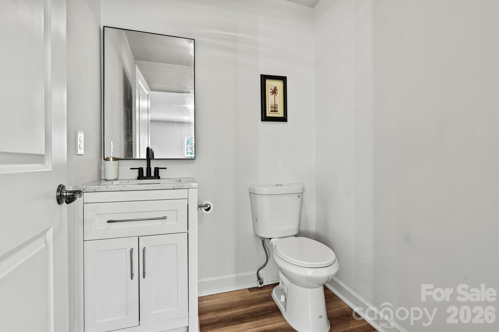 half bath on the main floor - 3995 Burton Lane, Denver